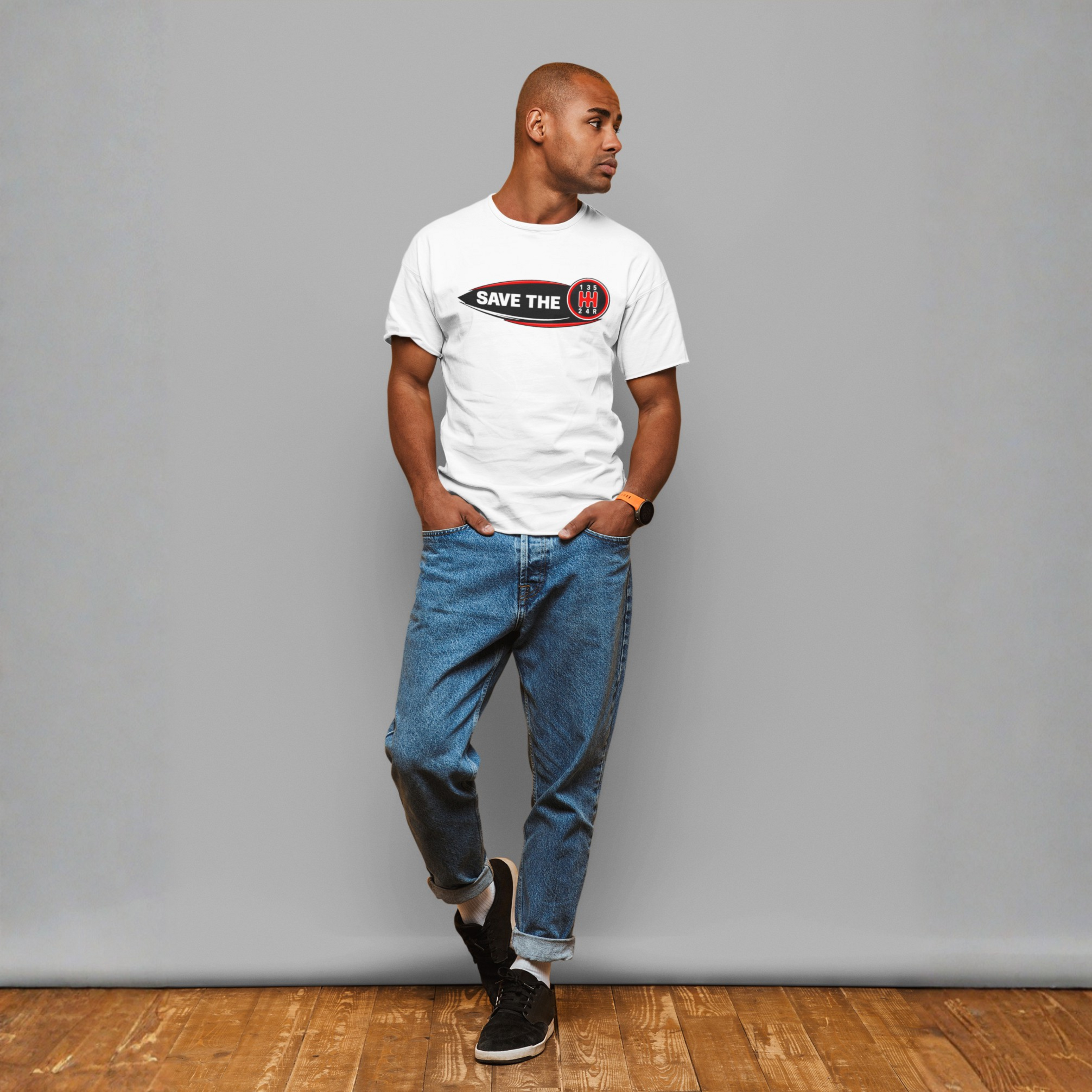 Save the Manual T-Shirt – Retro Shift Pattern Tee