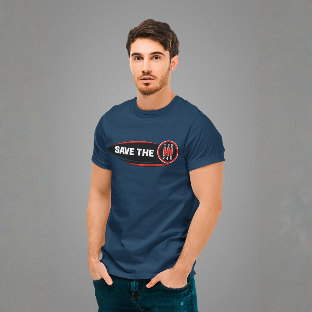 Save the Manual T-Shirt – Retro Shift Pattern Tee