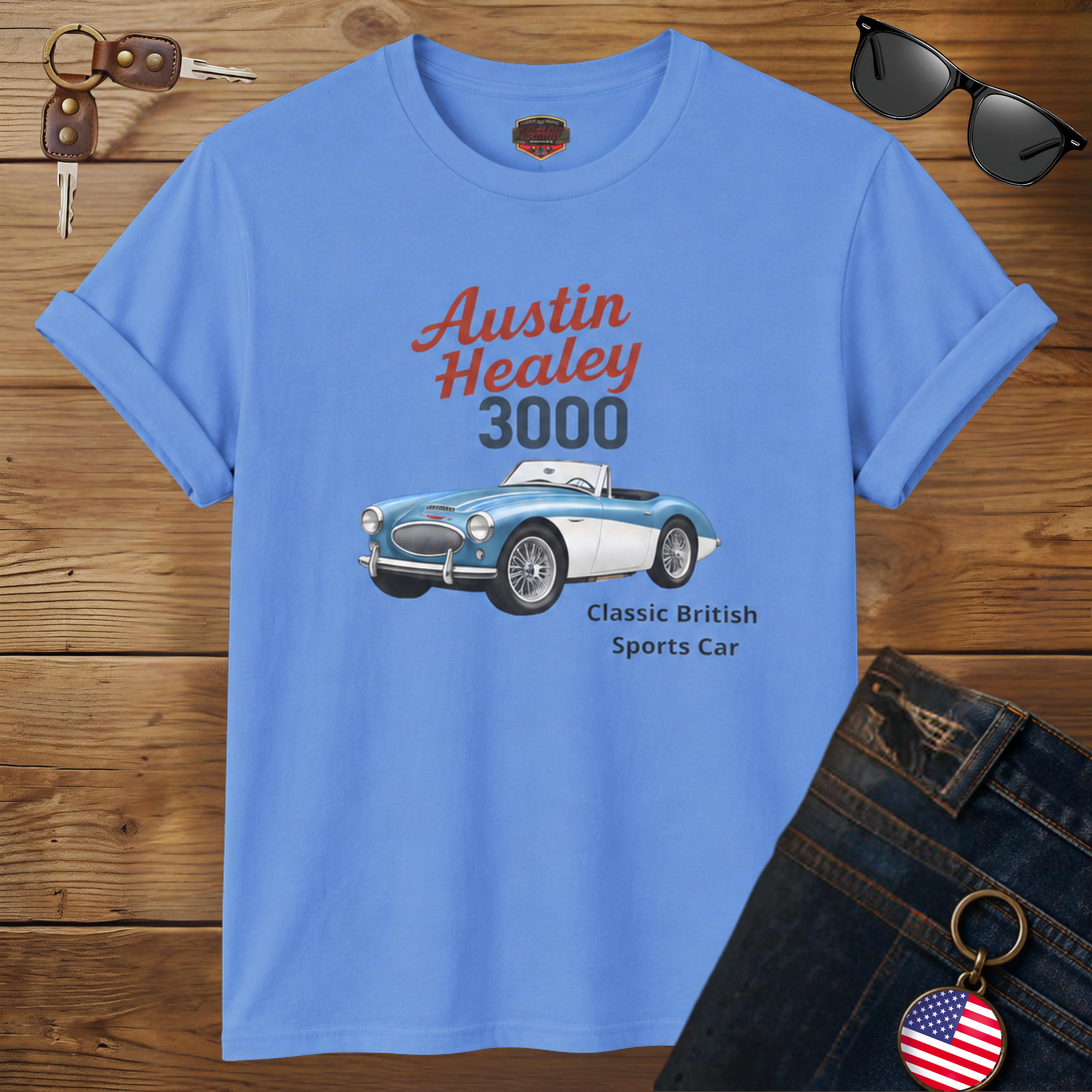 Austin Healey 3000 T-Shirt – Classic British Sports Car