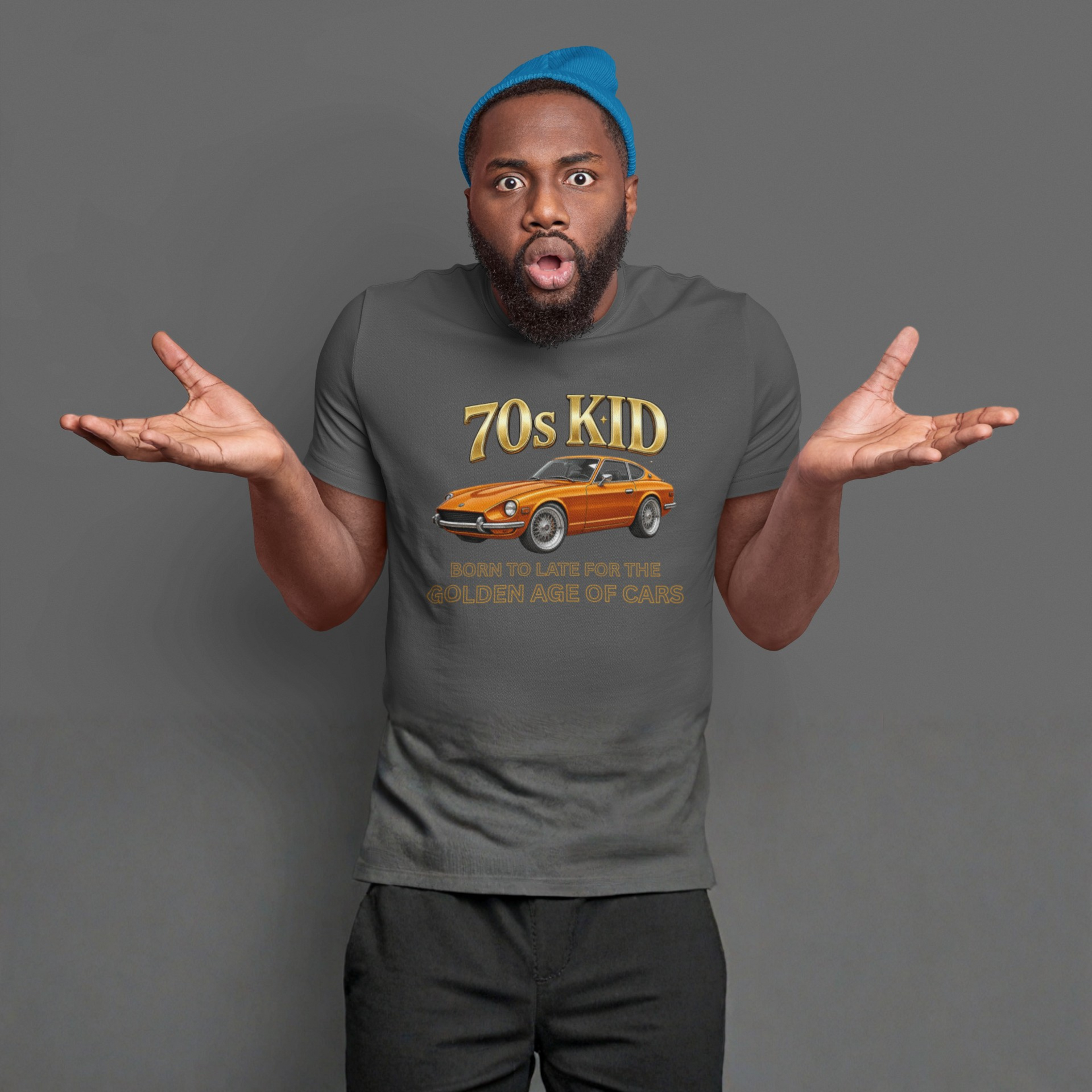 70s Kid Classic Car T-Shirt - Vintage Datsun 240Z Graphic Tee