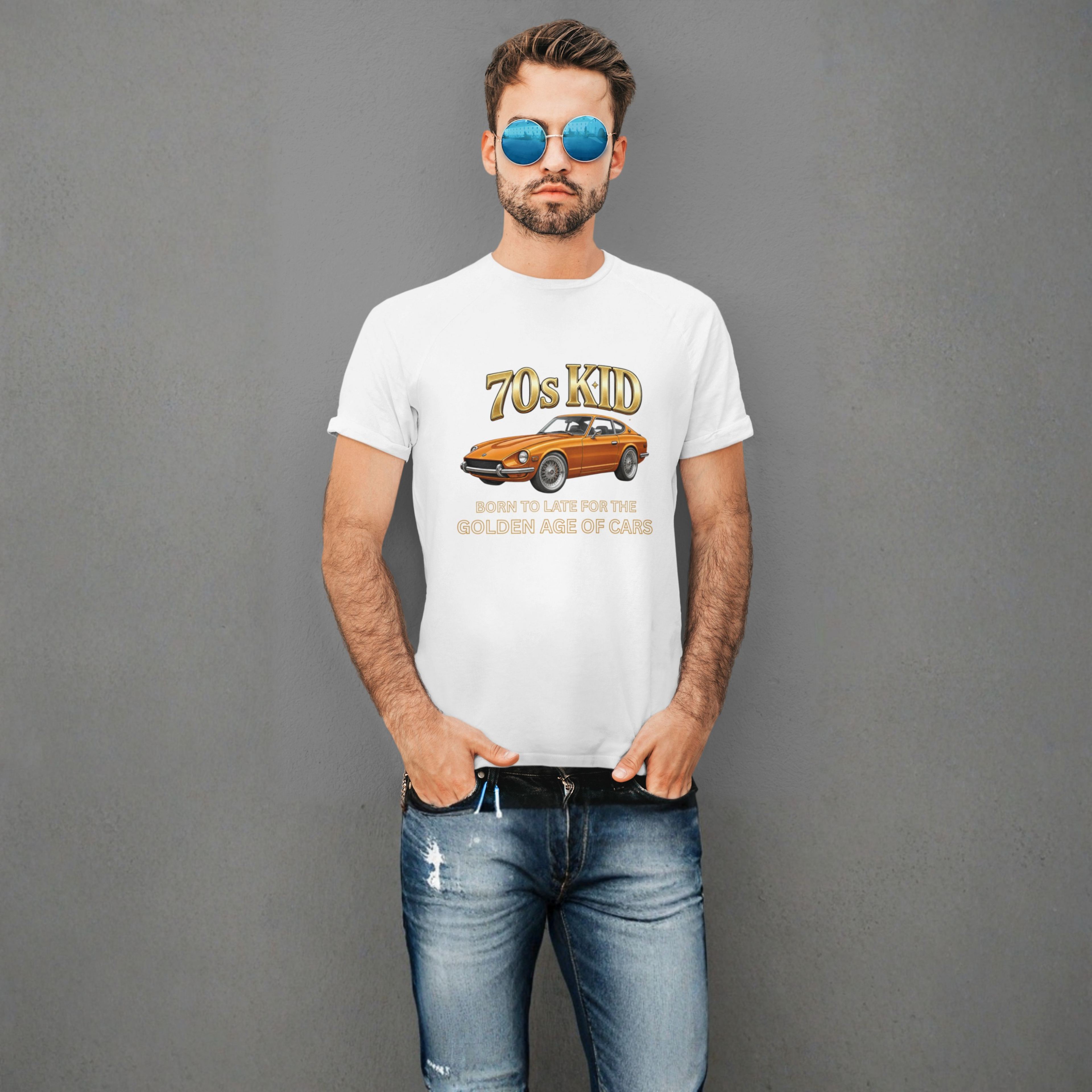 70s Kid Classic Car T-Shirt - Vintage Datsun 240Z Graphic Tee
