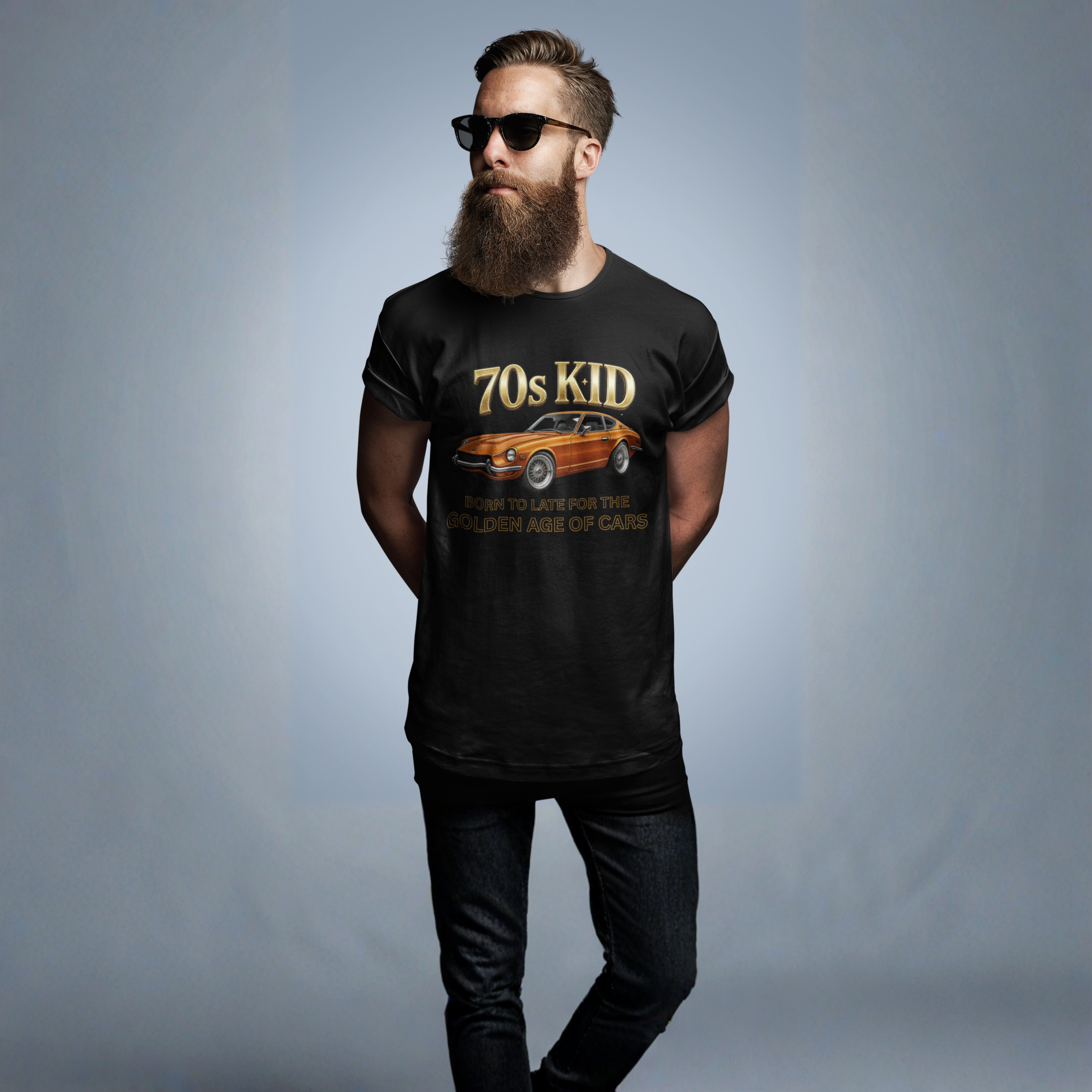 70s Kid Classic Car T-Shirt - Vintage Datsun 240Z Graphic Tee