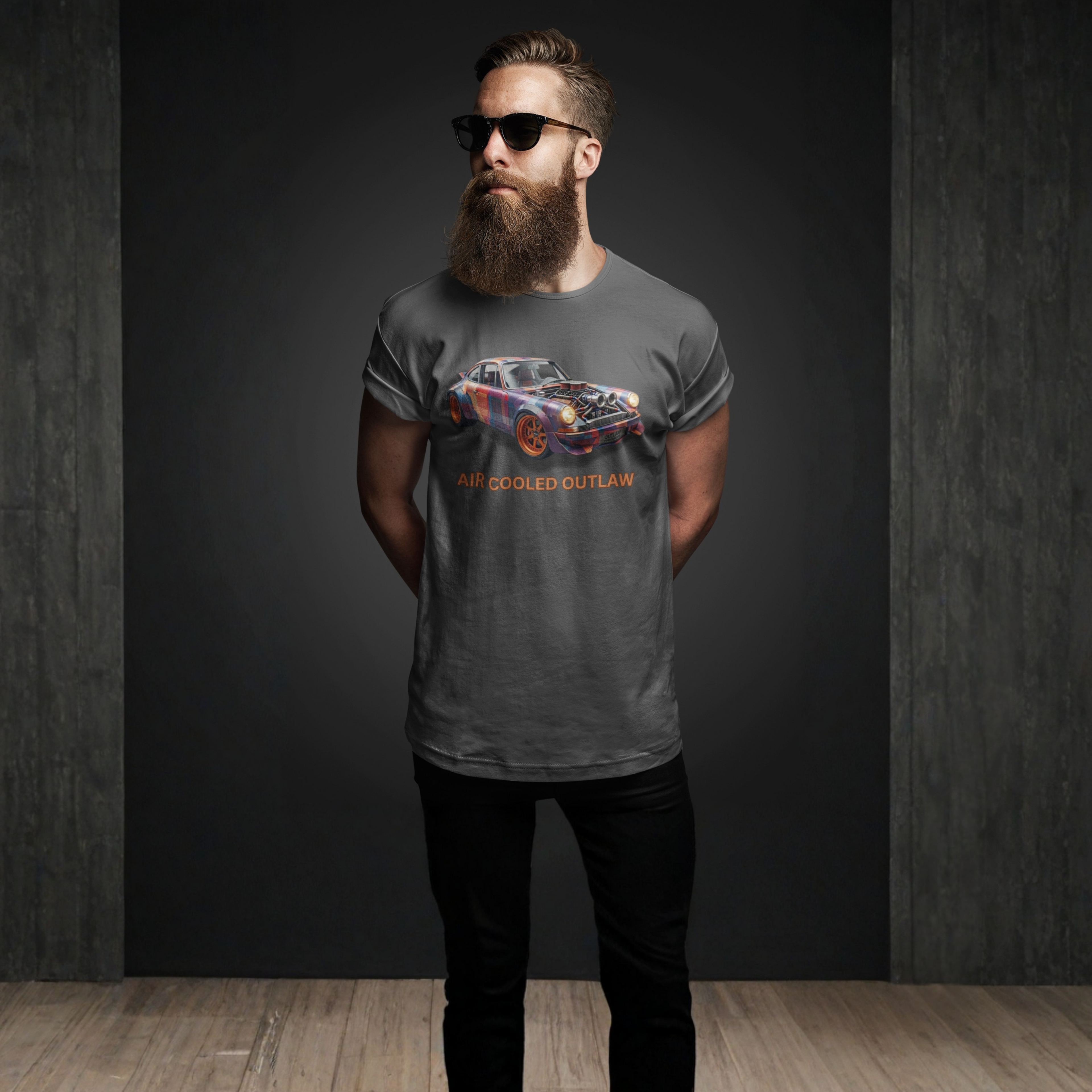 Air Cooled Outlaw T-Shirt - Classic Car Graphic Tee