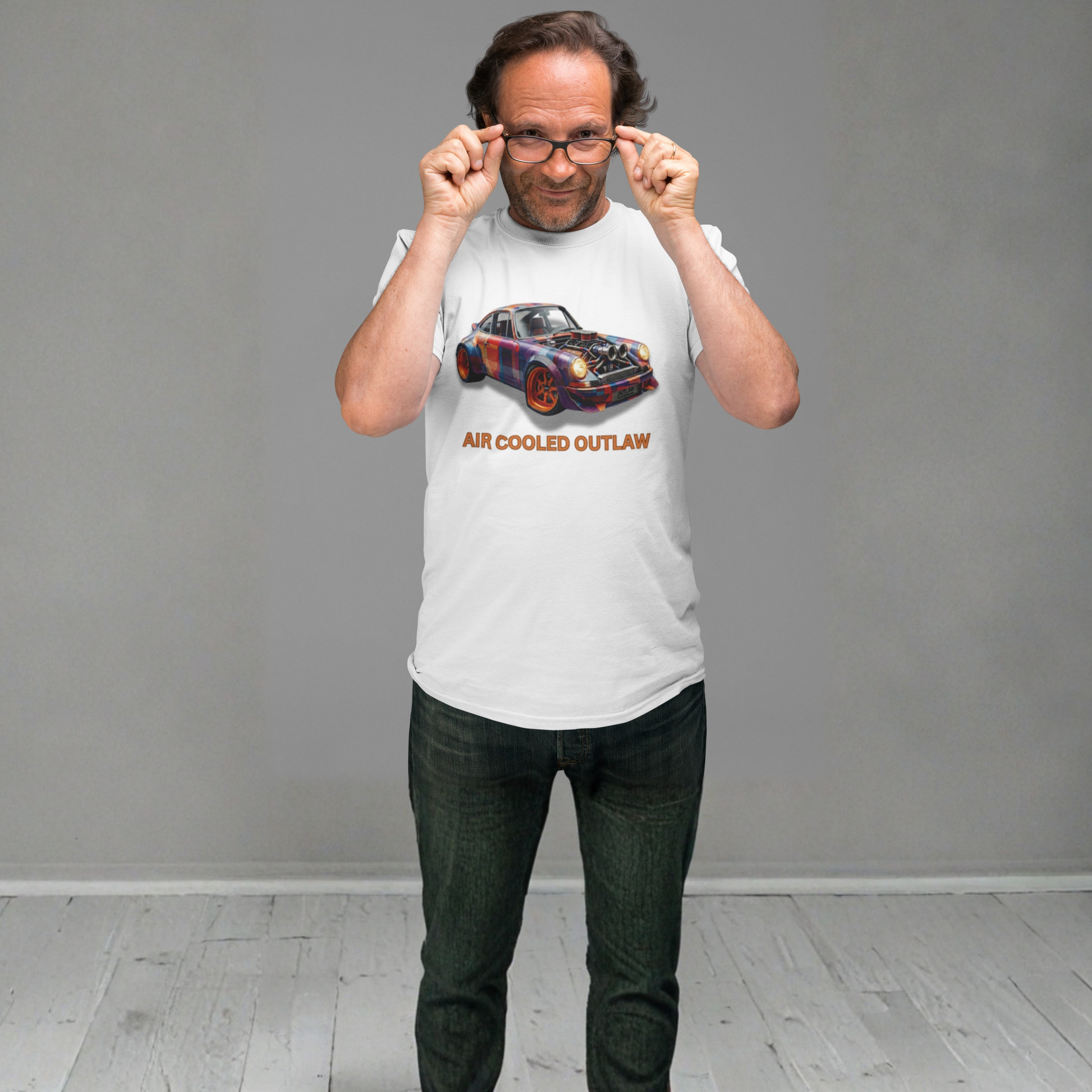 Air Cooled Outlaw T-Shirt - Classic Car Graphic Tee