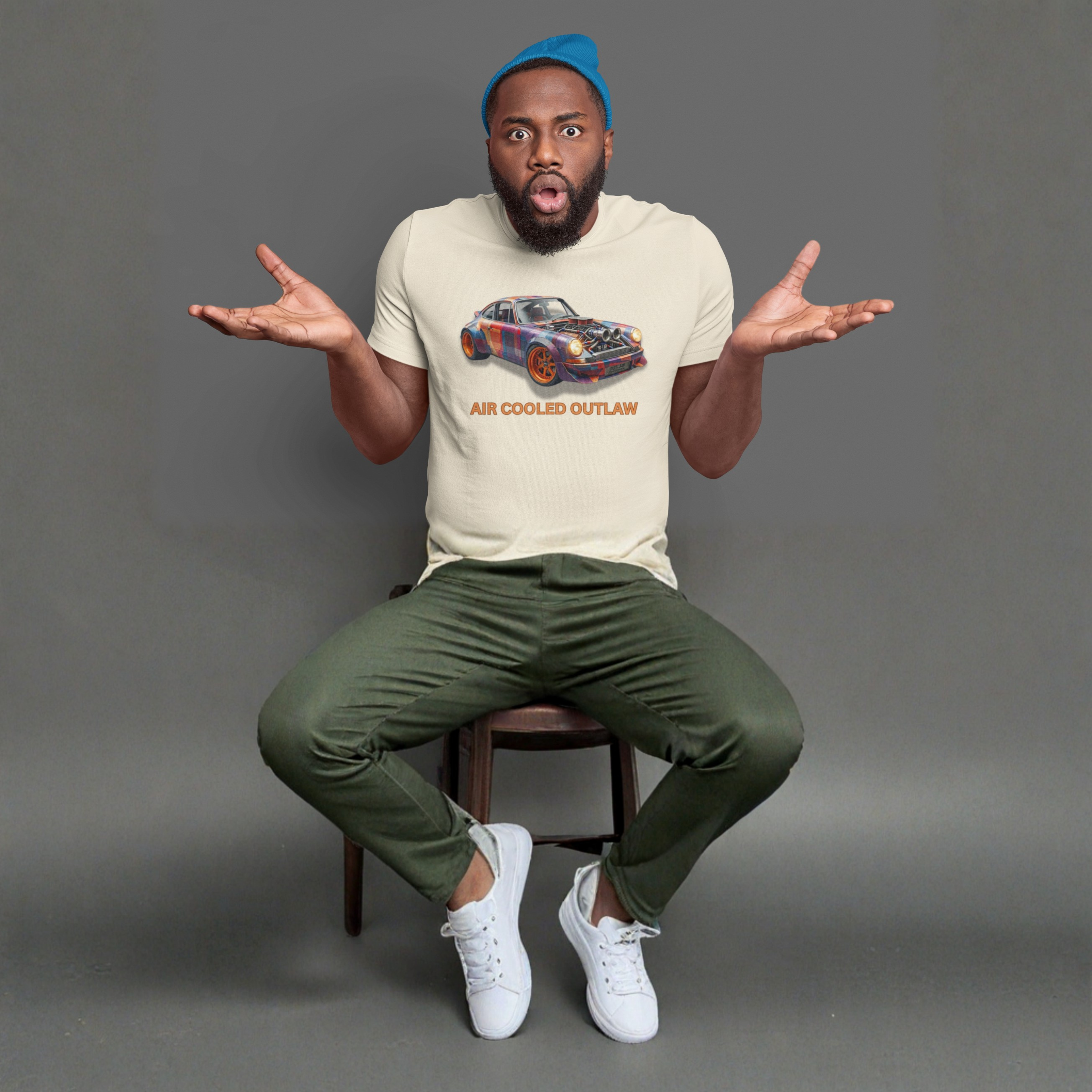 Air Cooled Outlaw T-Shirt - Classic Car Graphic Tee