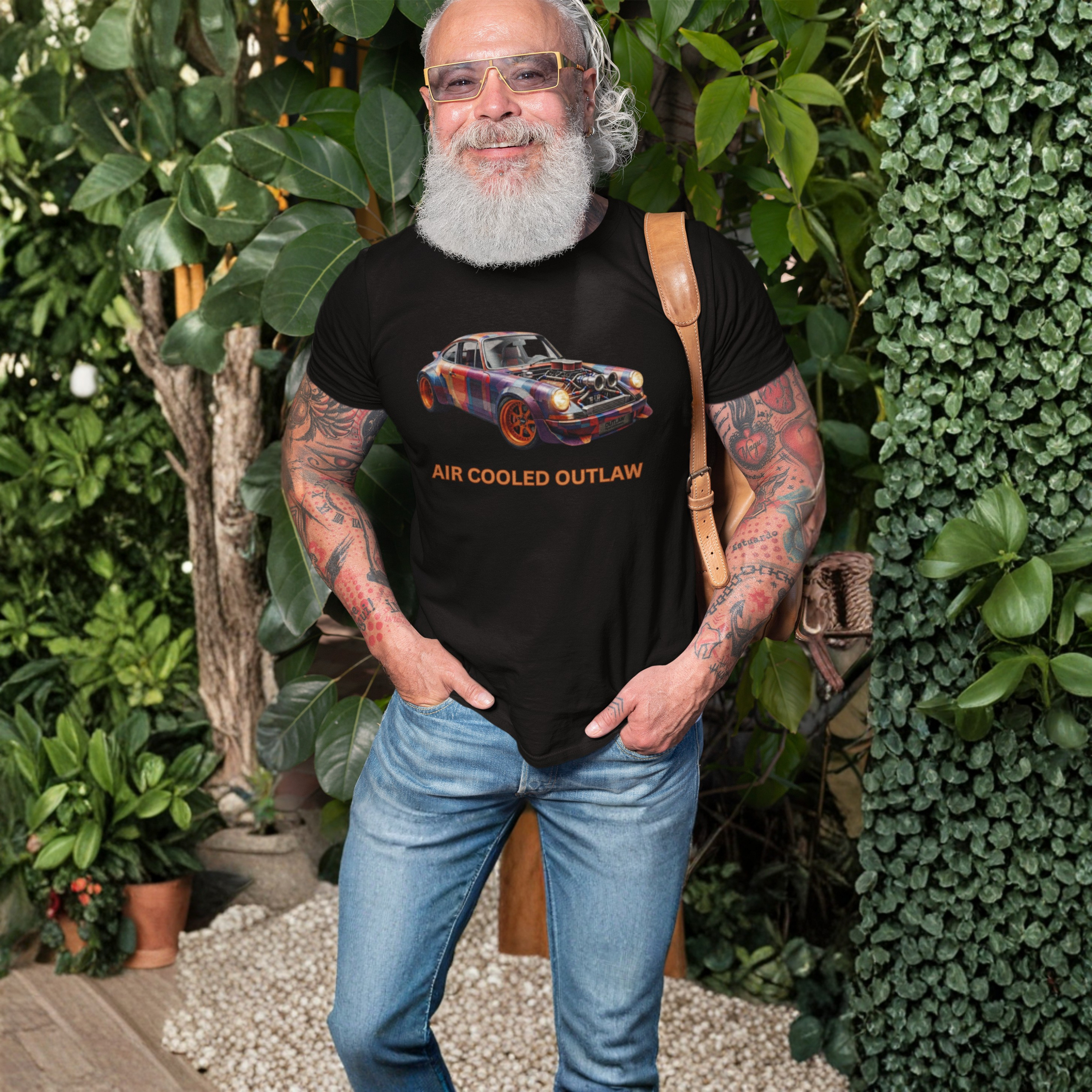 Air Cooled Outlaw T-Shirt - Classic Car Graphic Tee
