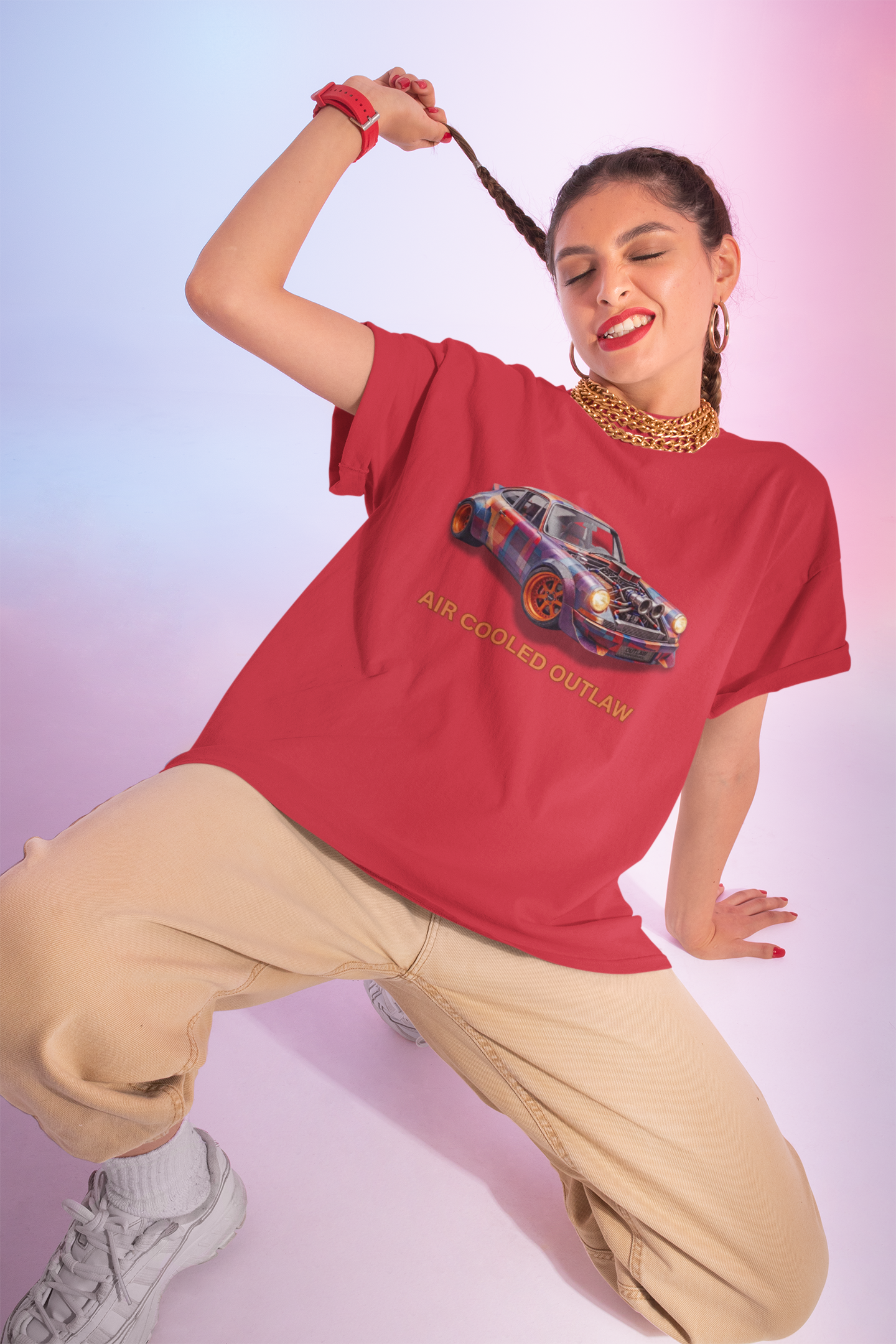 Air Cooled Outlaw T-Shirt - Classic Car Graphic Tee