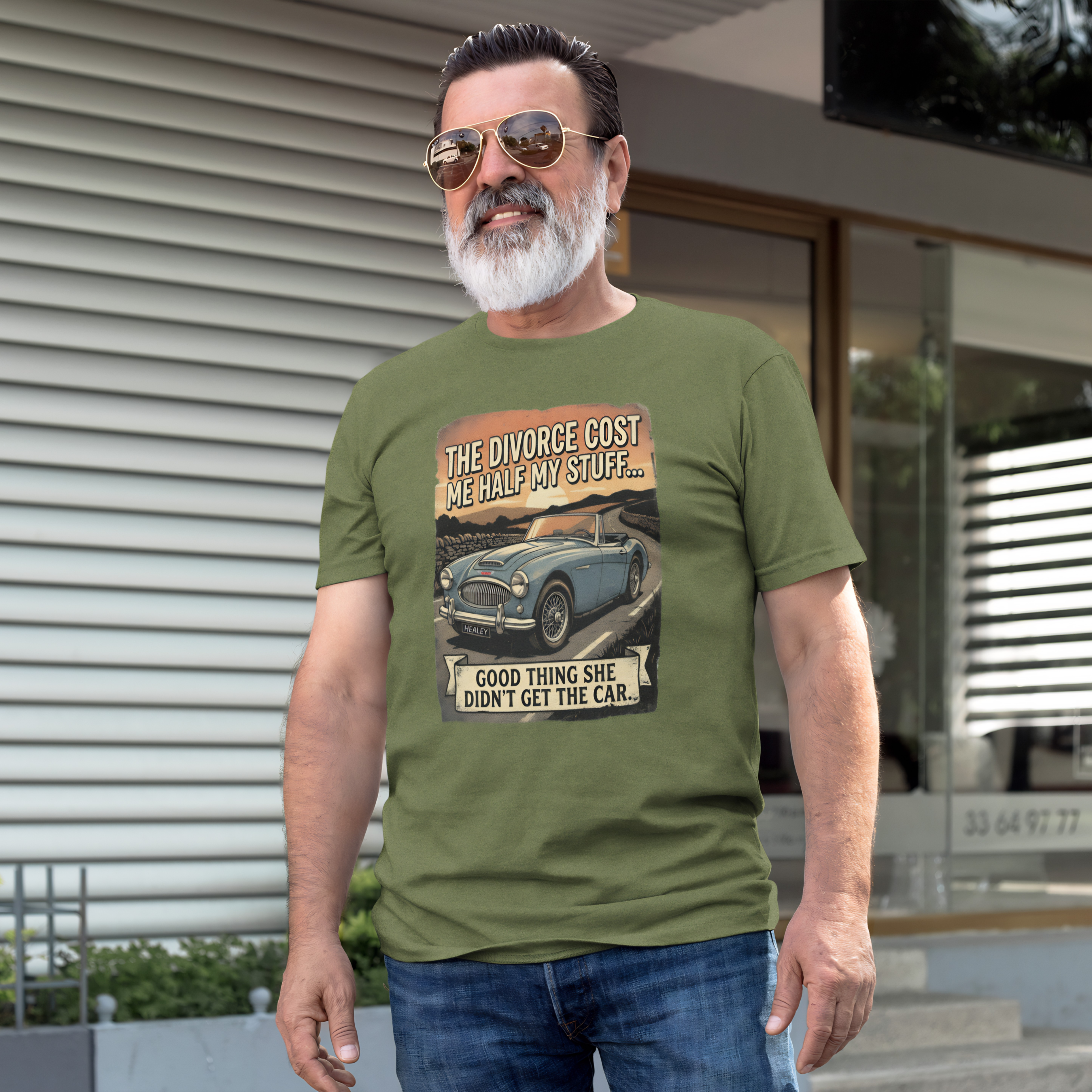 Divorce Car T-Shirt - Funny Classic Car Graphic Tee