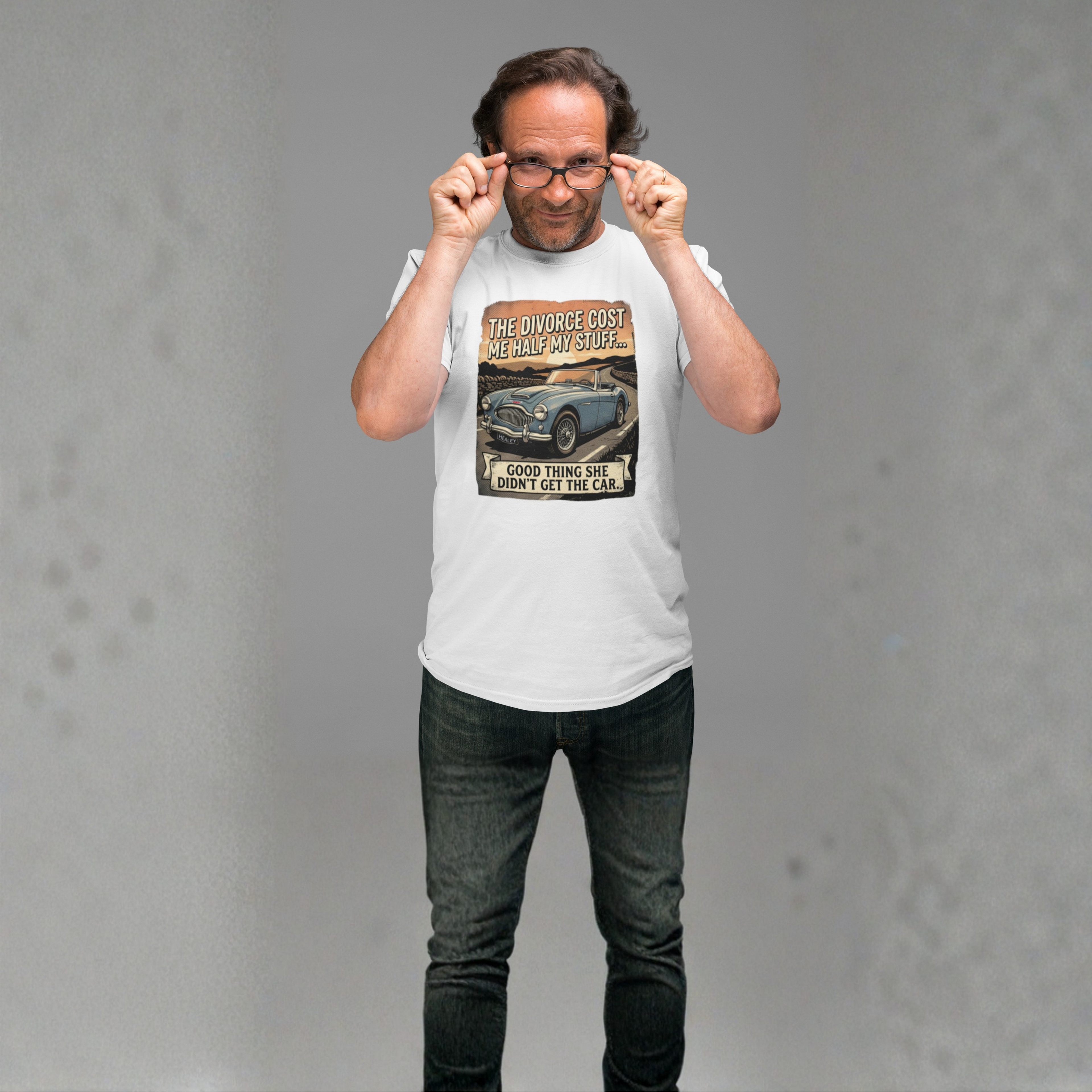 Divorce Car T-Shirt - Funny Classic Car Graphic Tee