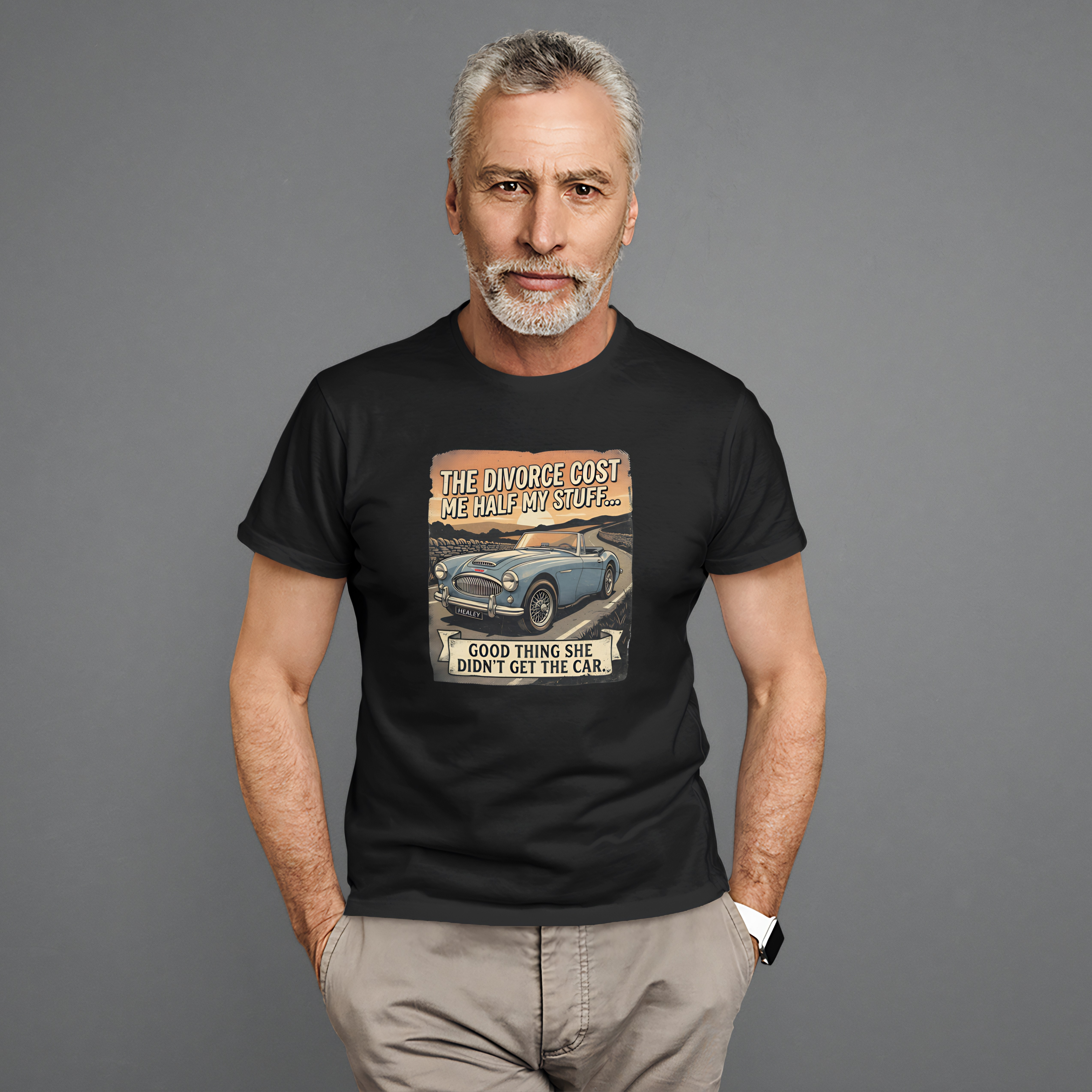 Divorce Car T-Shirt - Funny Classic Car Graphic Tee