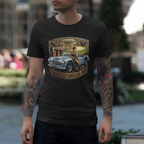 Vintage 1962 Roadster T-Shirt - Retro Classic Car & Boy Illustration