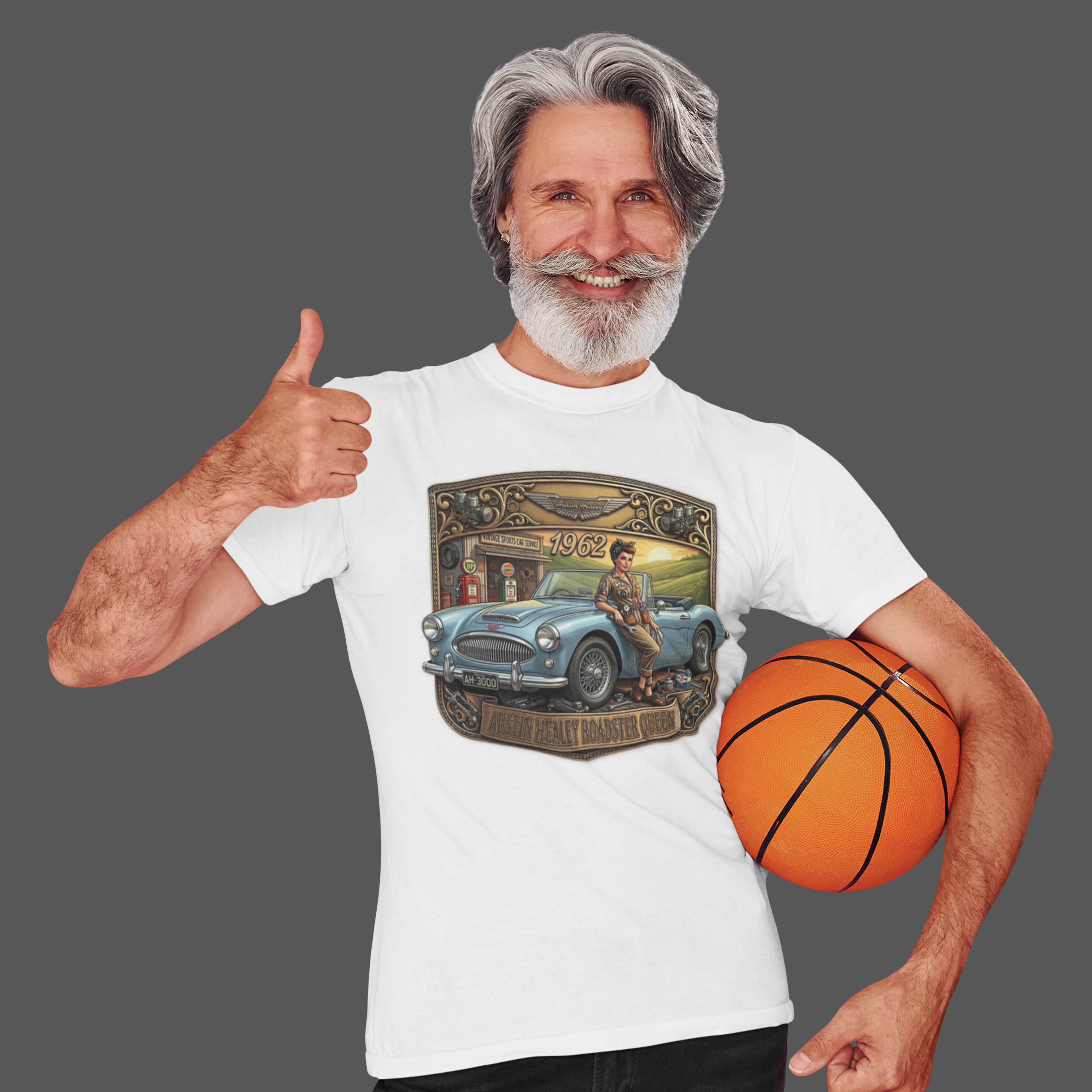 Vintage British Roadster T-Shirt - Classic Sports Car Tee