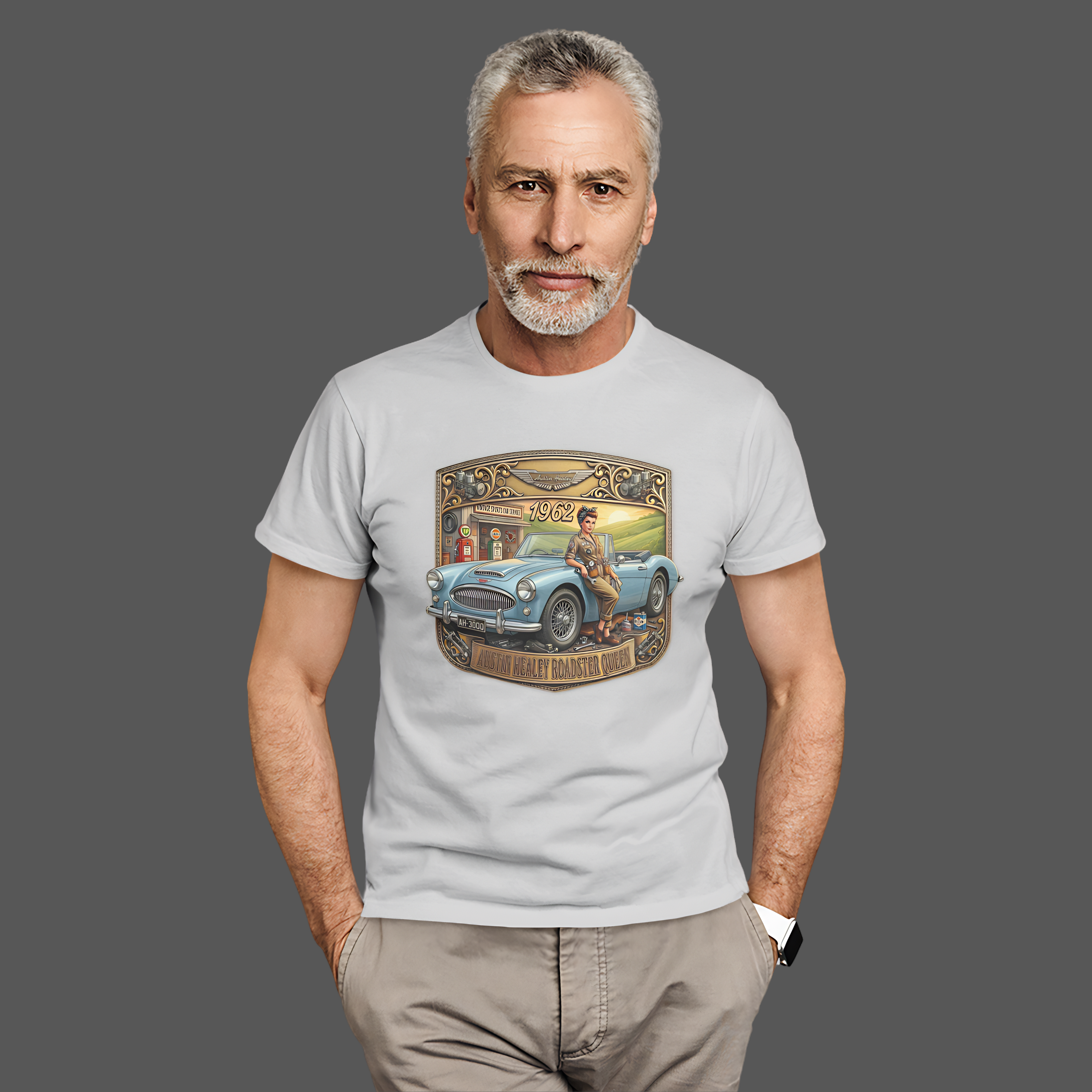 Vintage British Roadster T-Shirt - Classic Sports Car Tee