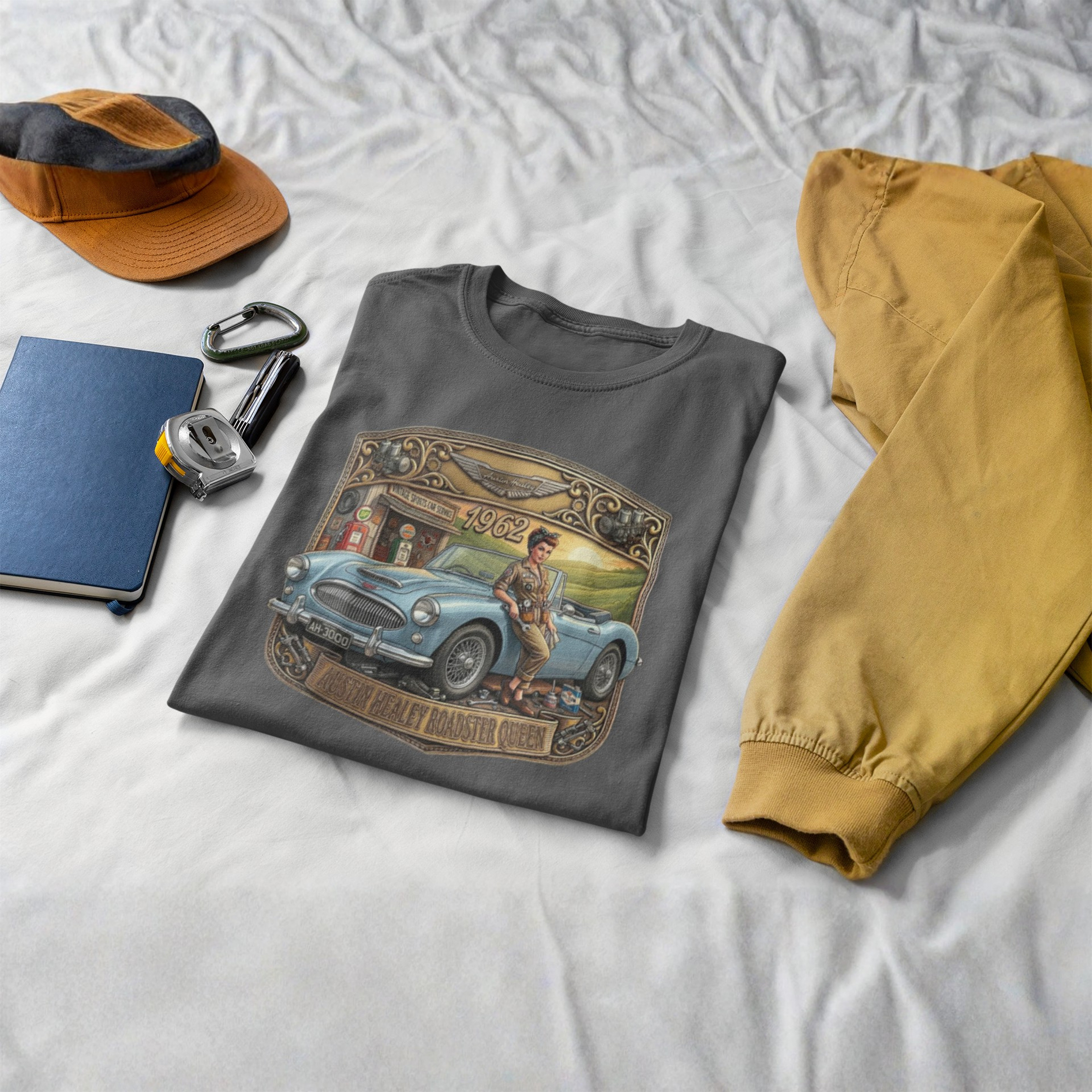 Vintage British Roadster T-Shirt - Classic Sports Car Tee