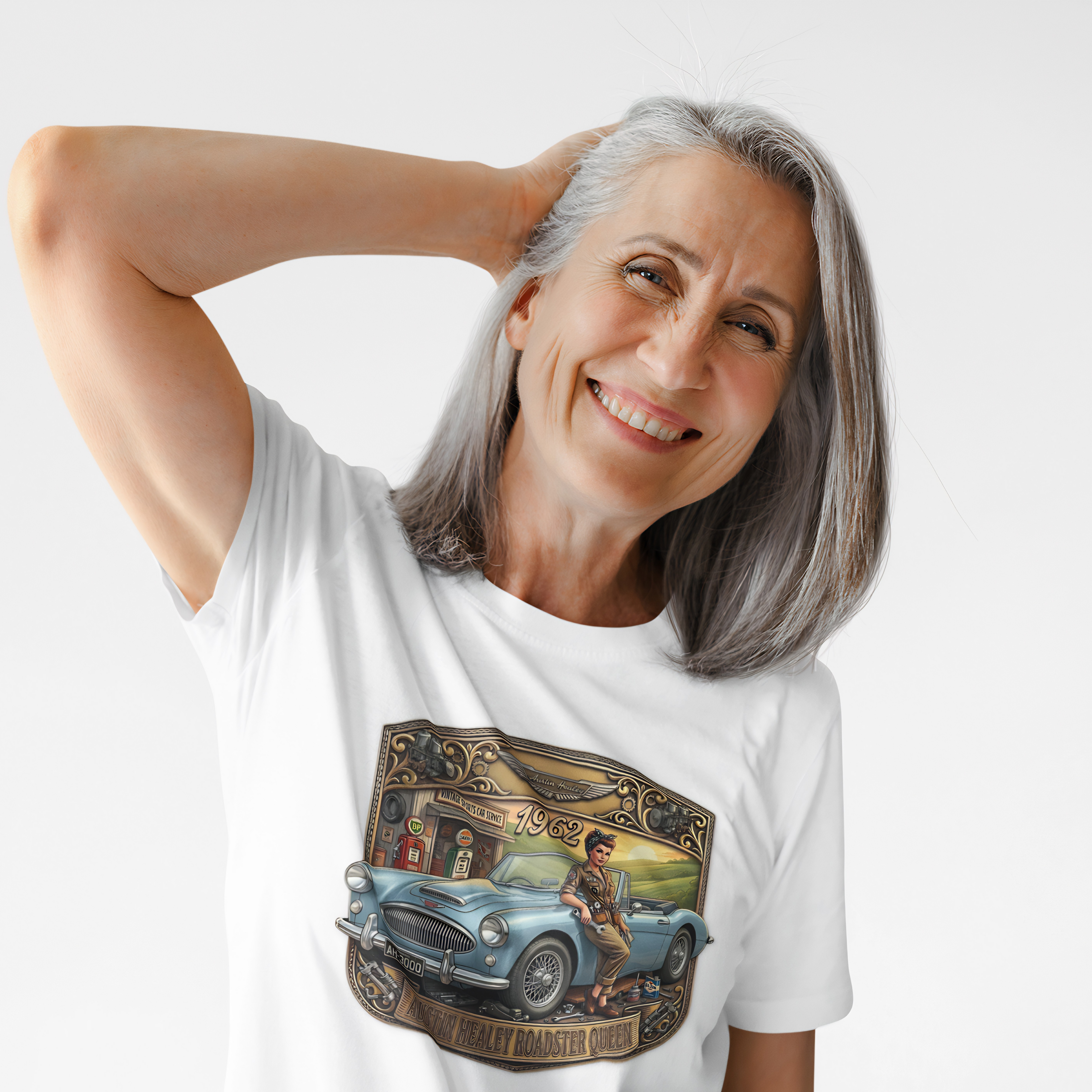 Vintage British Roadster T-Shirt - Classic Sports Car Tee