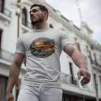 Classic Japanese Sports Coupe Sunset Coast Highway Vintage Tee