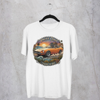 Classic Japanese Sports Coupe Sunset Coast Highway Vintage Tee