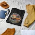 Classic Japanese Sports Coupe Sunset Coast Highway Vintage Tee