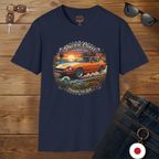 Classic Japanese Sports Coupe Sunset Coast Highway Vintage Tee