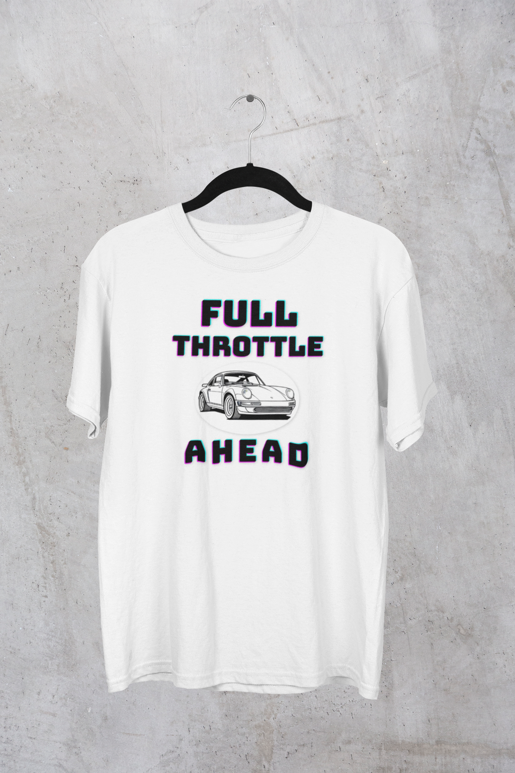 Full Throttle Ahead Tee | Vintage Sports Car Graphic T-Shirt