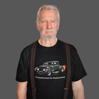 Hot Rod Tee – "No Replacement for Displacement" Classic Car Graphic Shirt