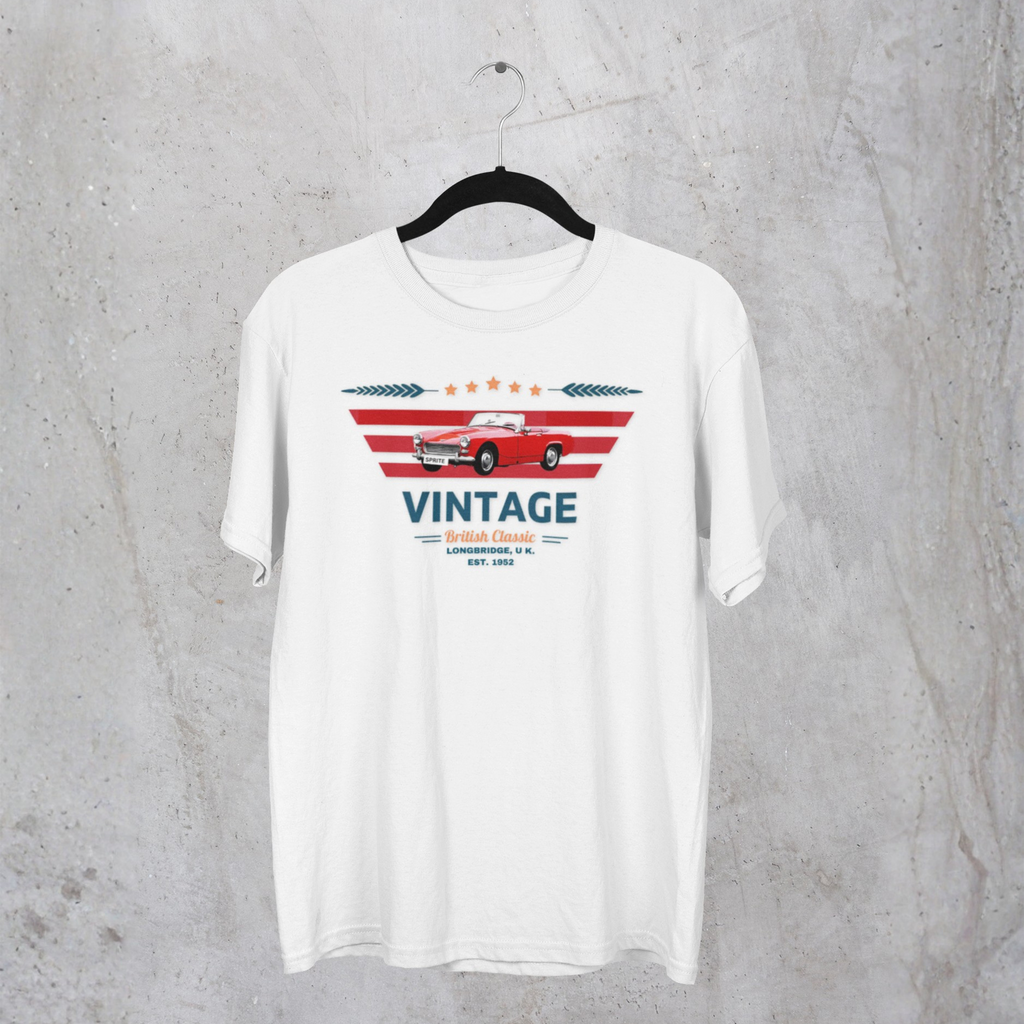 Vintage British Roadster Tee | Retro Classic Car Shirt