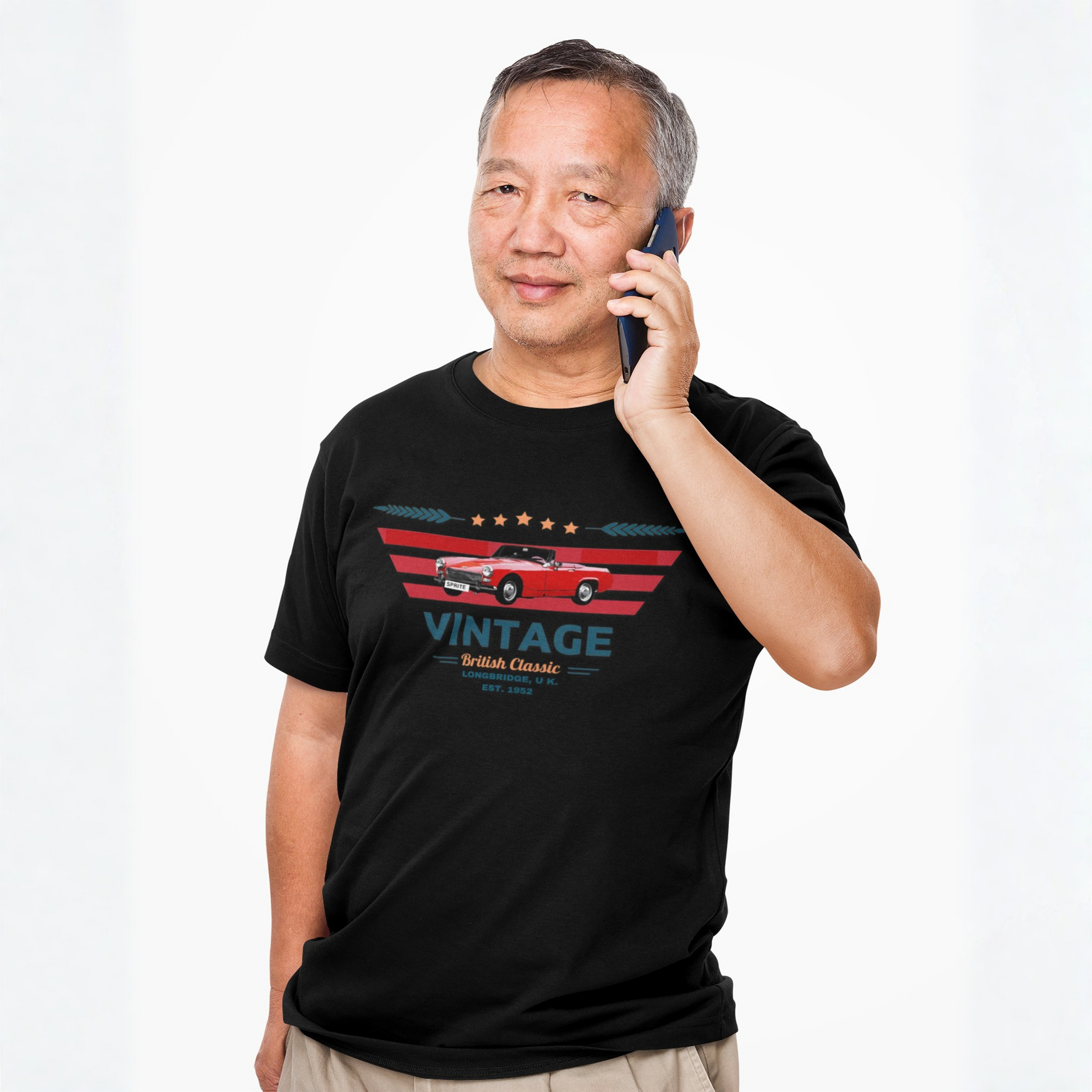 Vintage British Roadster Tee | Retro Classic Car Shirt
