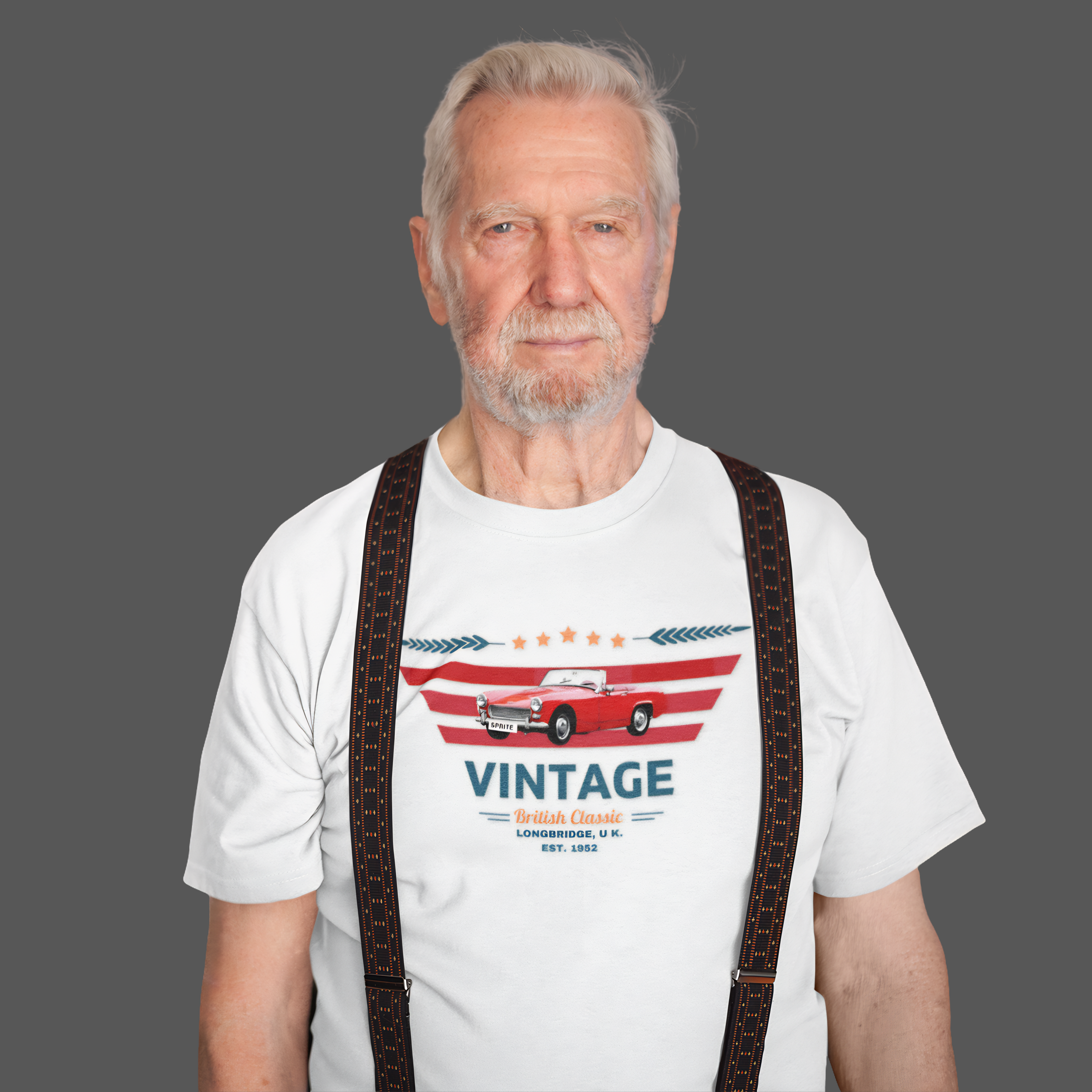 Vintage British Roadster Tee | Retro Classic Car Shirt