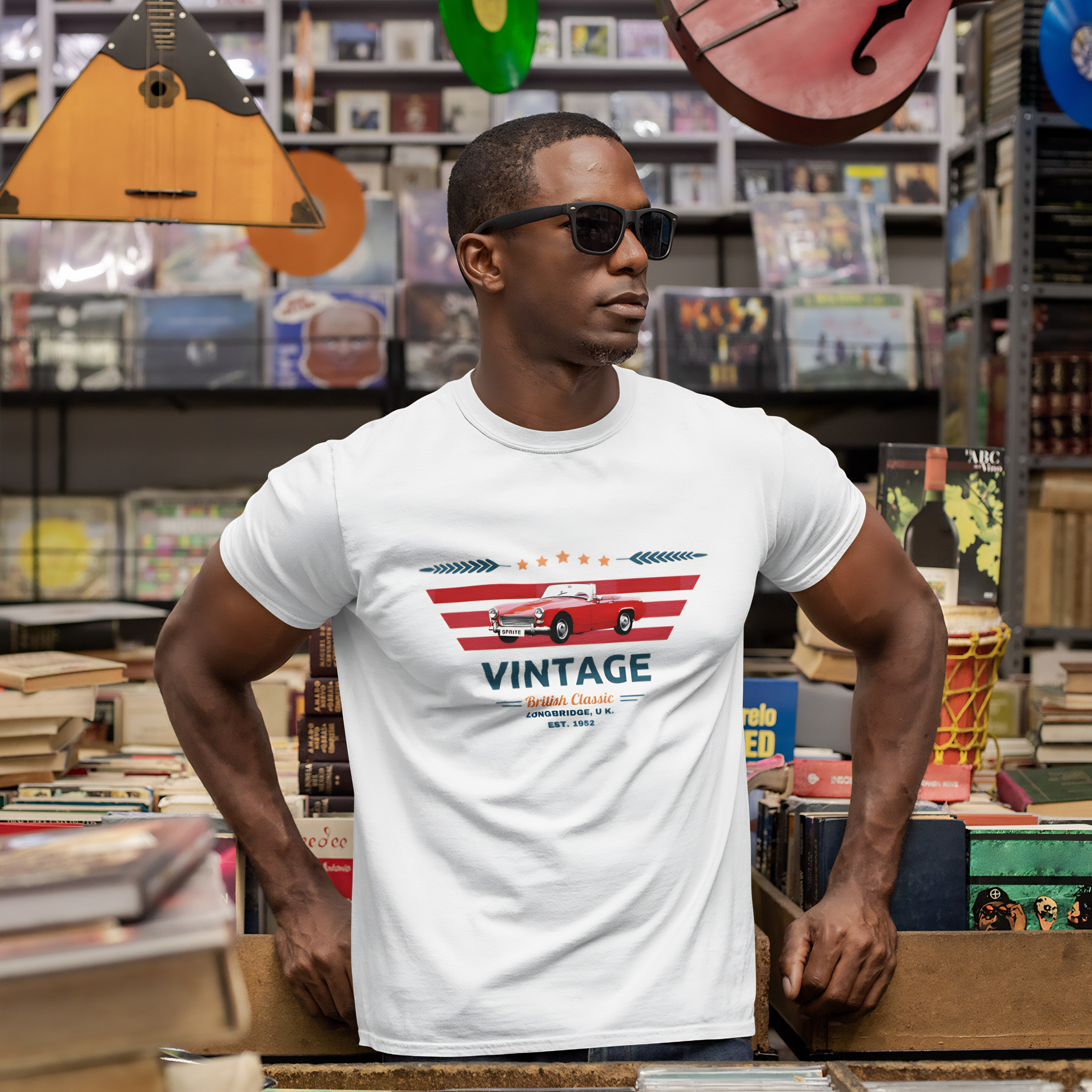 Vintage British Roadster Tee | Retro Classic Car Shirt