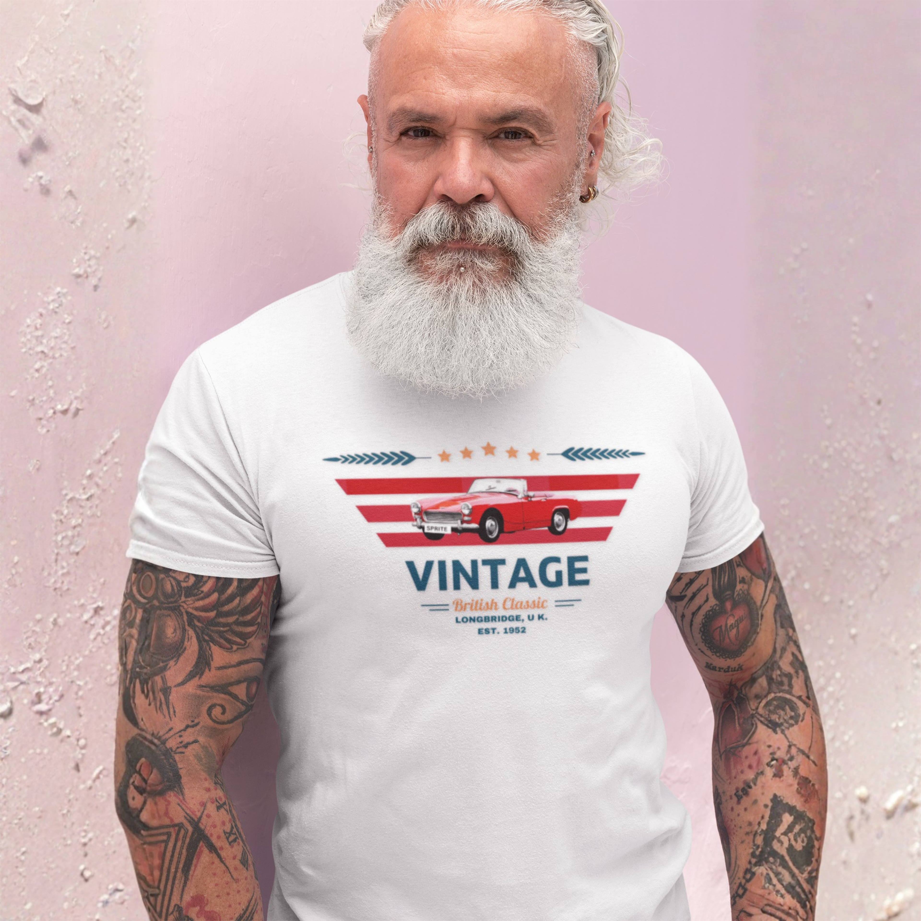 Vintage British Roadster Tee | Retro Classic Car Shirt