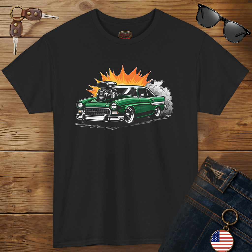 Blown Engine Hot Rod Tee | Retro Muscle Car Graphic Shirt