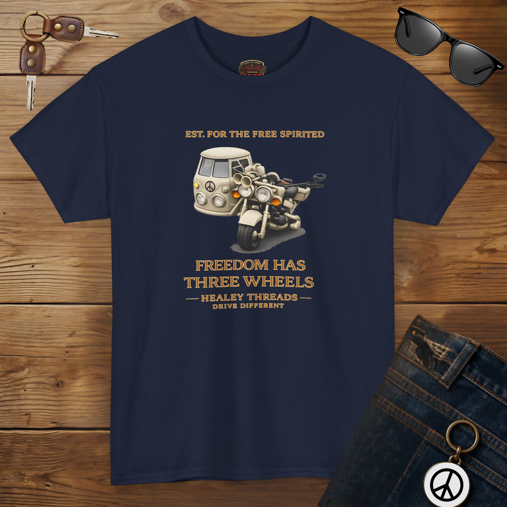Freedom Has Three Wheels Tee | Retro Trike Van Shirt
