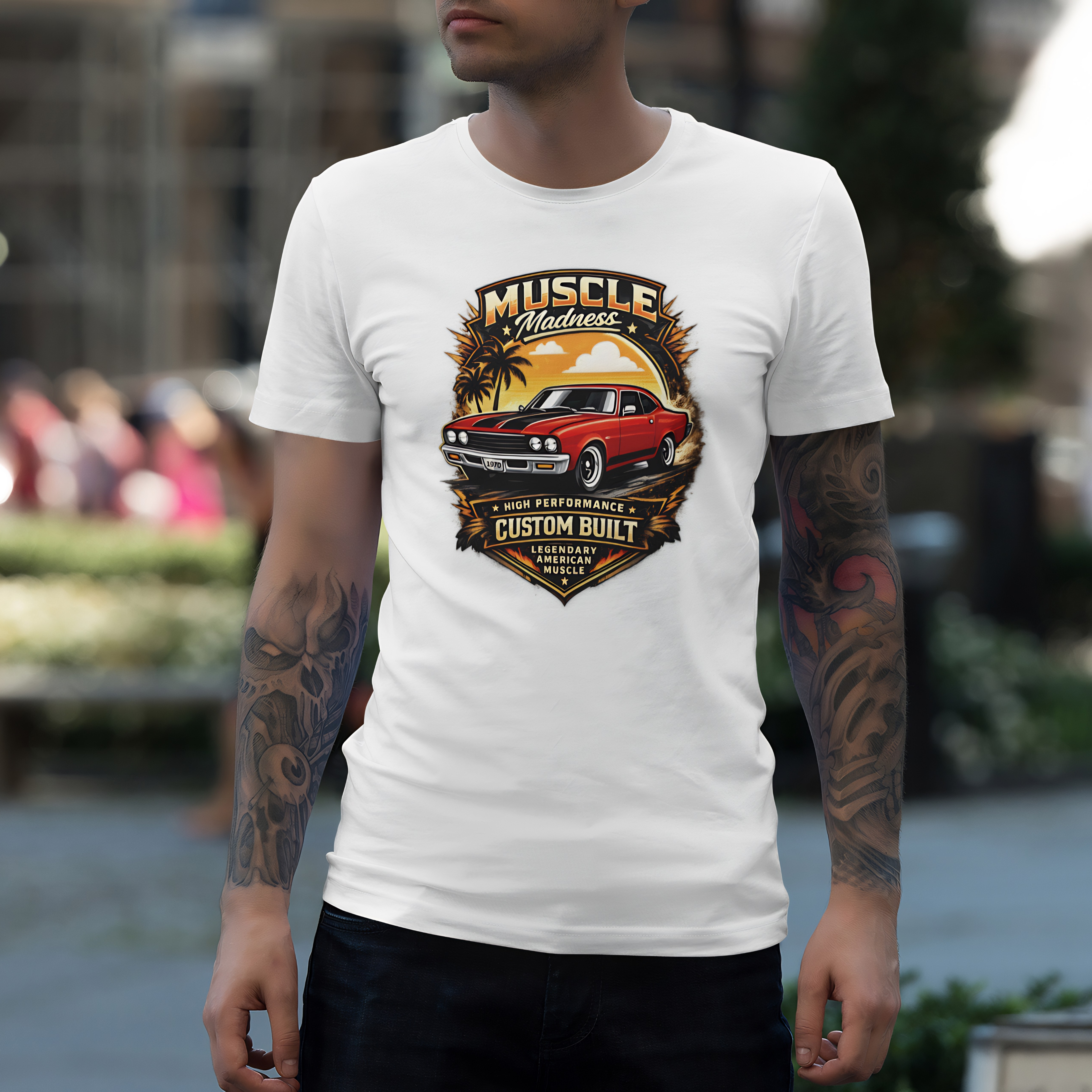 Muscle Madness Tee | Custom Built American Muscle Car T-Shirt