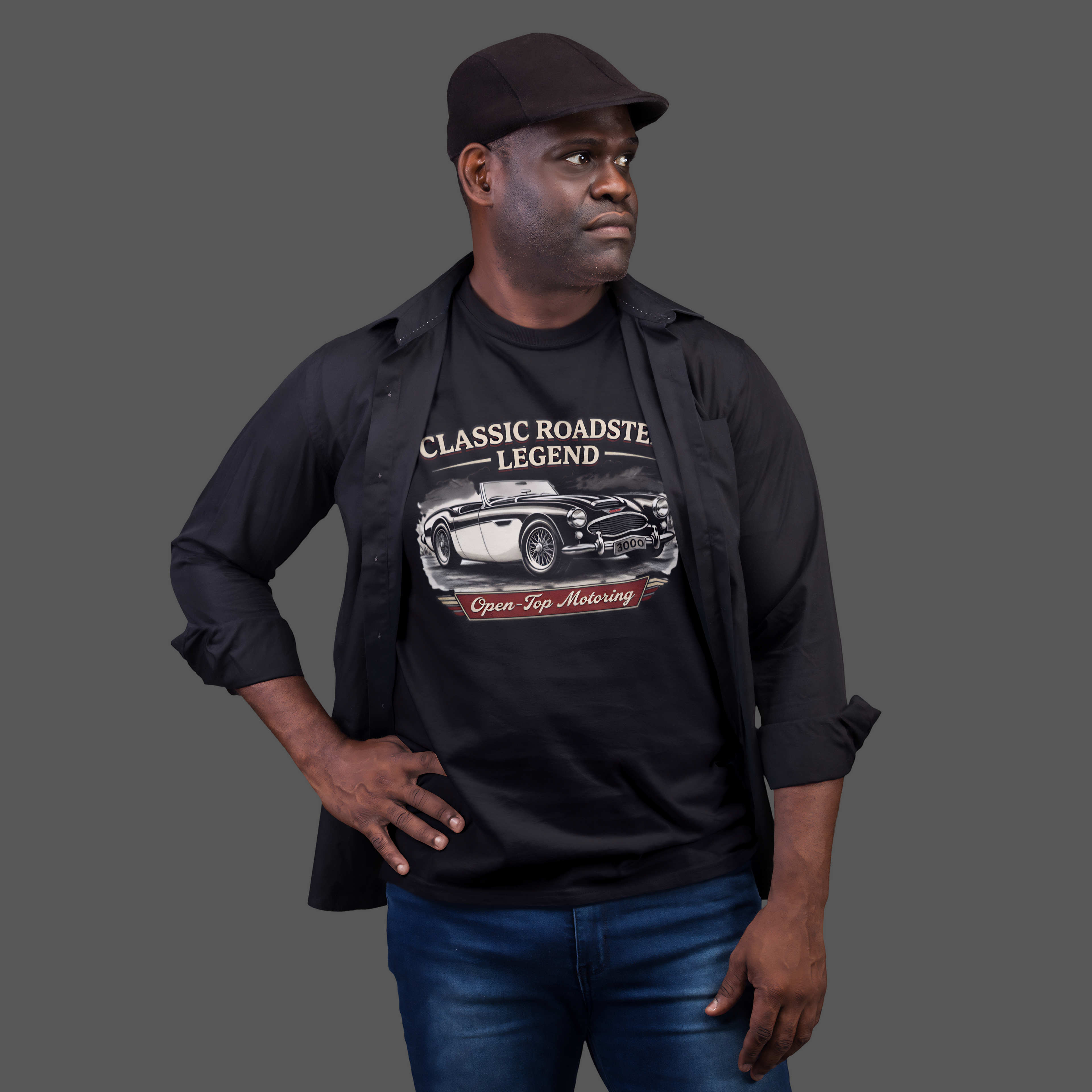 Classic Roadster Legend Tee | Open-Top Motoring Car Shirt