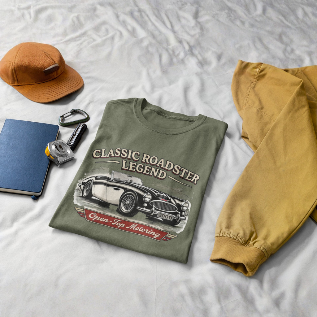 Classic Roadster Legend Tee | Open-Top Motoring Car Shirt