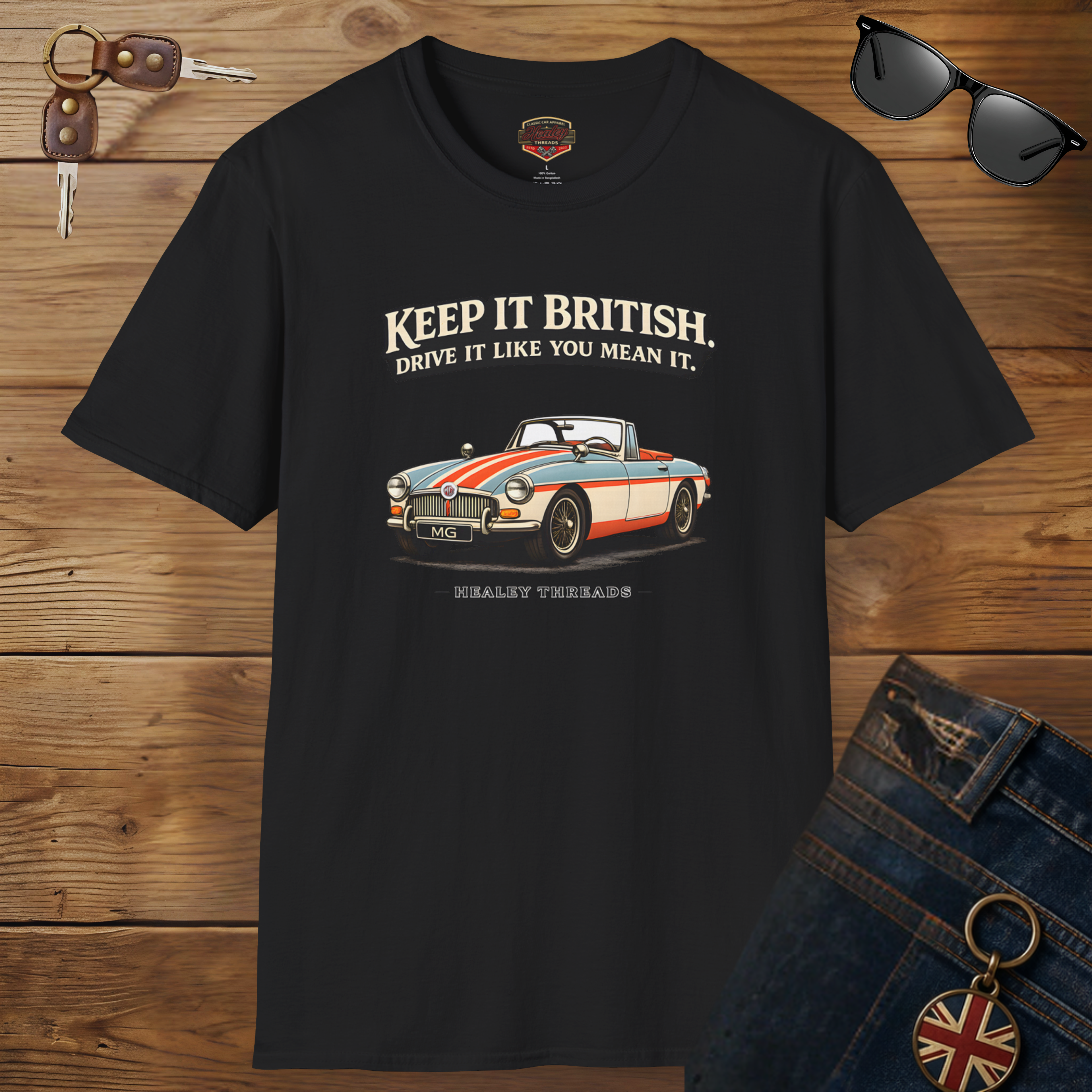 Keep It British Roadster Tee | Vintage Sports Car Shirt