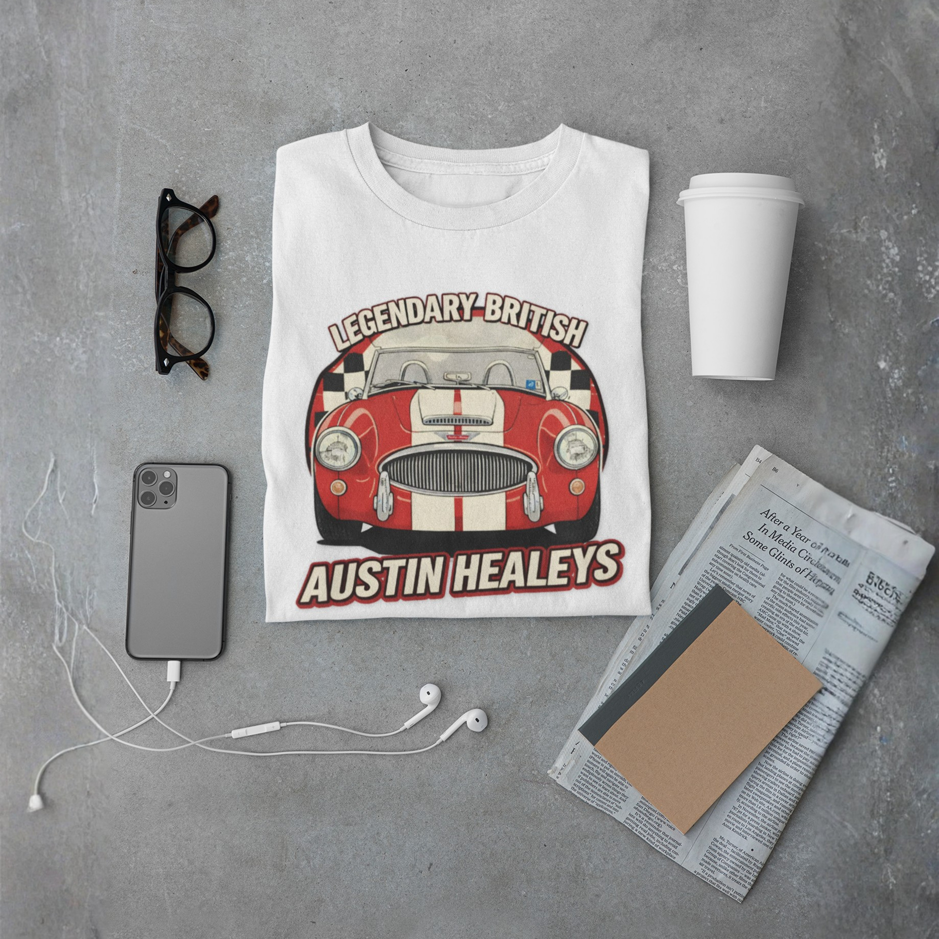 Legendary British Roadster Tee | Classic Racing Car Shirt