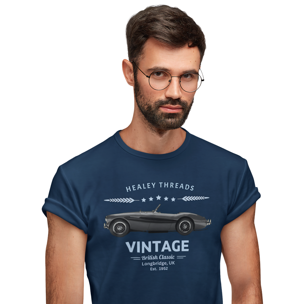 Vintage British Classic Tee | Roadster Badge Gift Shirt