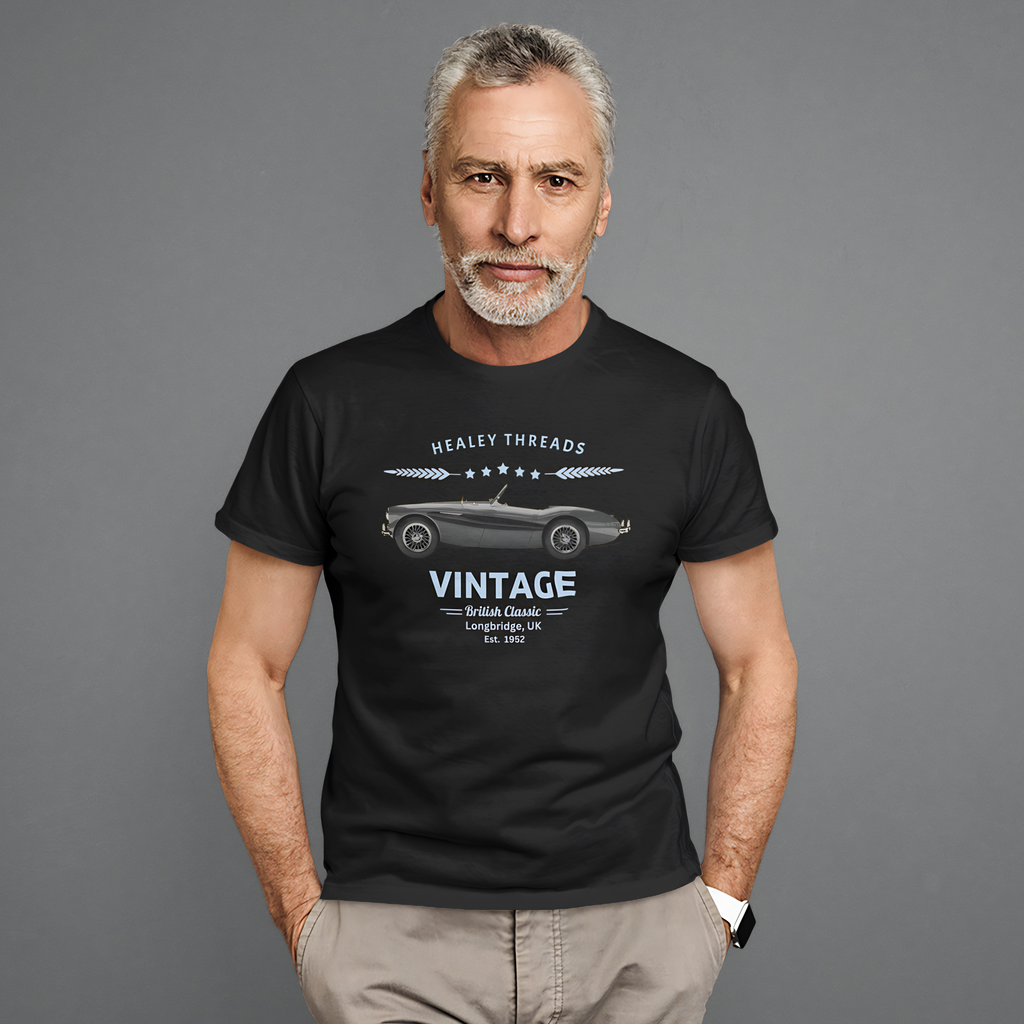 Vintage British Classic Tee | Roadster Badge Gift Shirt