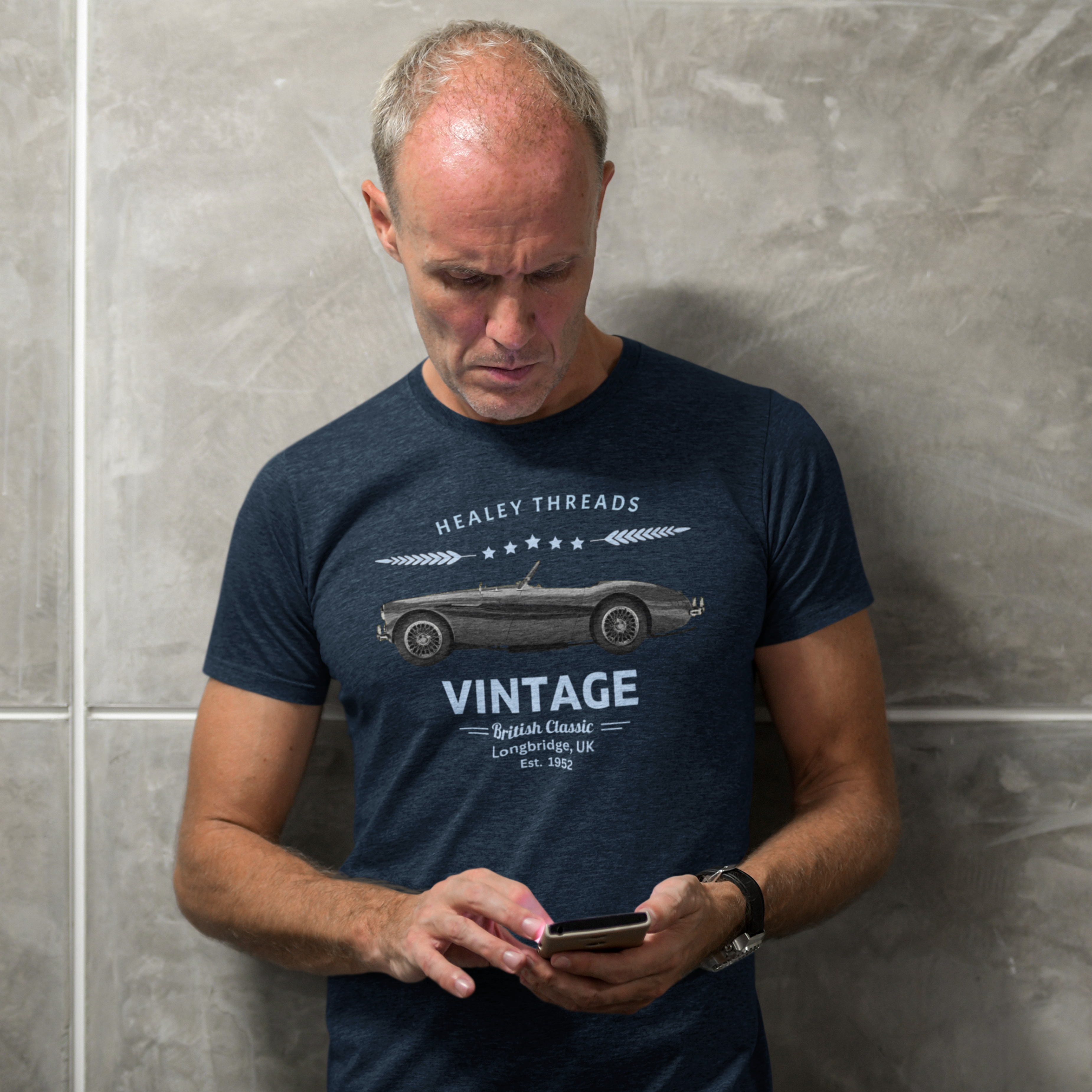 Vintage British Classic Tee | Roadster Badge Gift Shirt