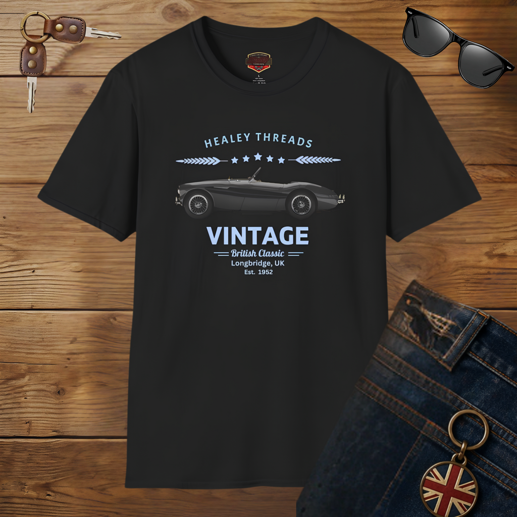 Vintage British Classic Tee | Roadster Badge Gift Shirt