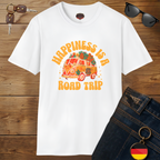 Happiness Is a Road Trip Tee | Retro Boho Van Gift Shirt