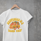 Happiness Is a Road Trip Tee | Retro Boho Van Gift Shirt