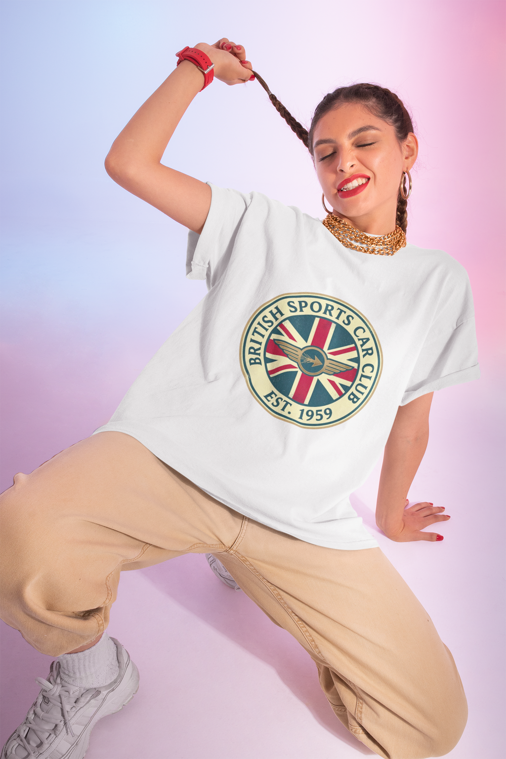British Sports Car Club Tee | Vintage Badge Gift Shirt