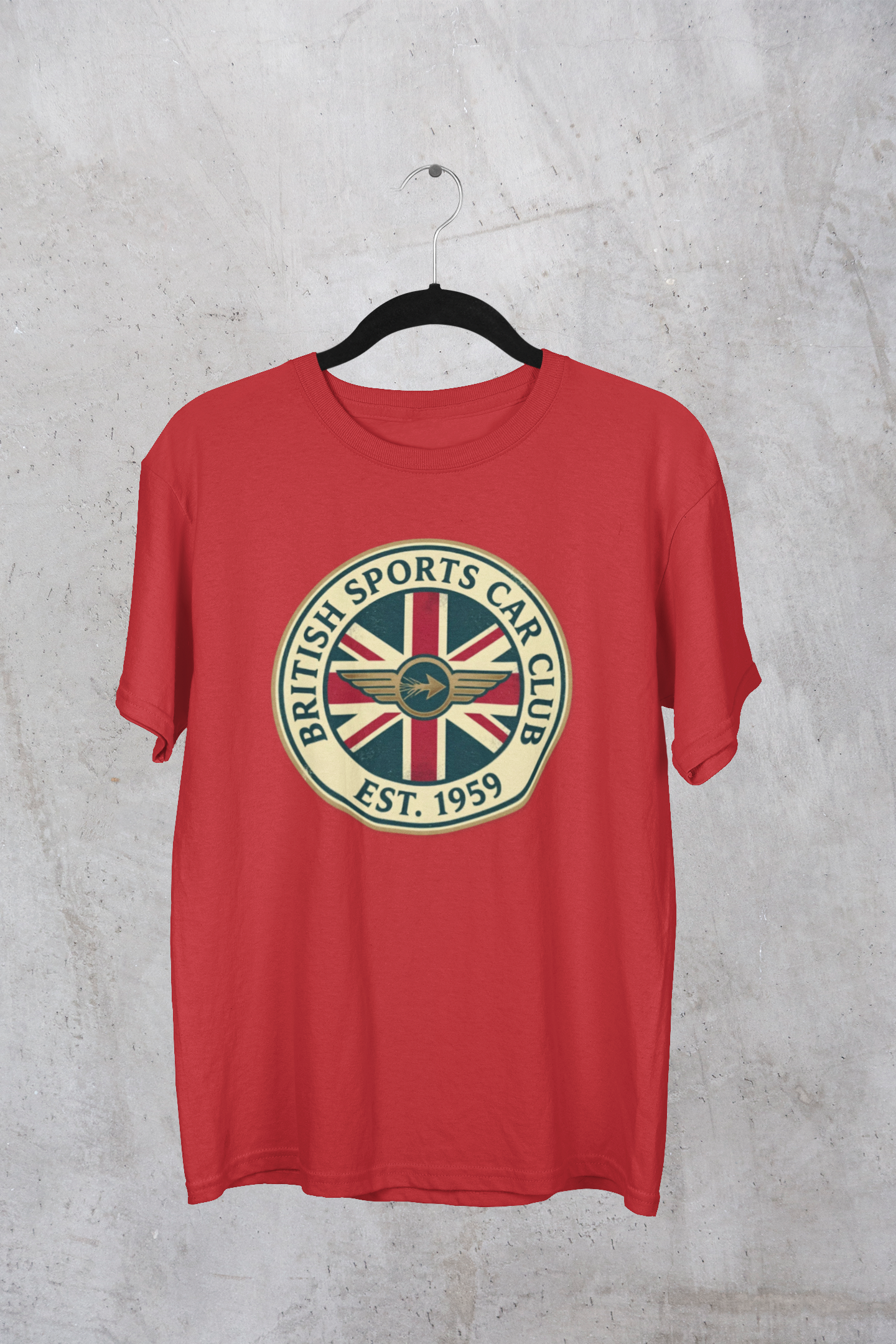 British Sports Car Club Tee | Vintage Badge Gift Shirt