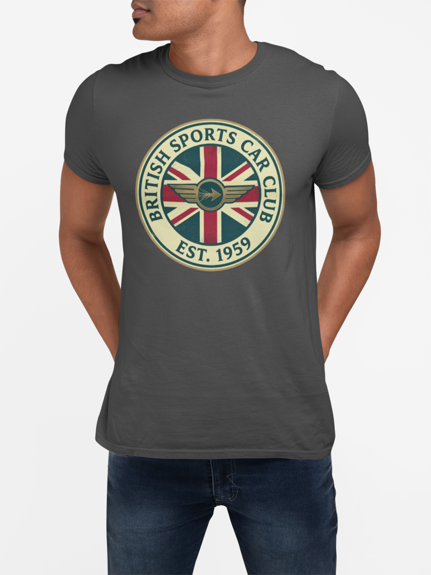 British Sports Car Club Tee | Vintage Badge Gift Shirt