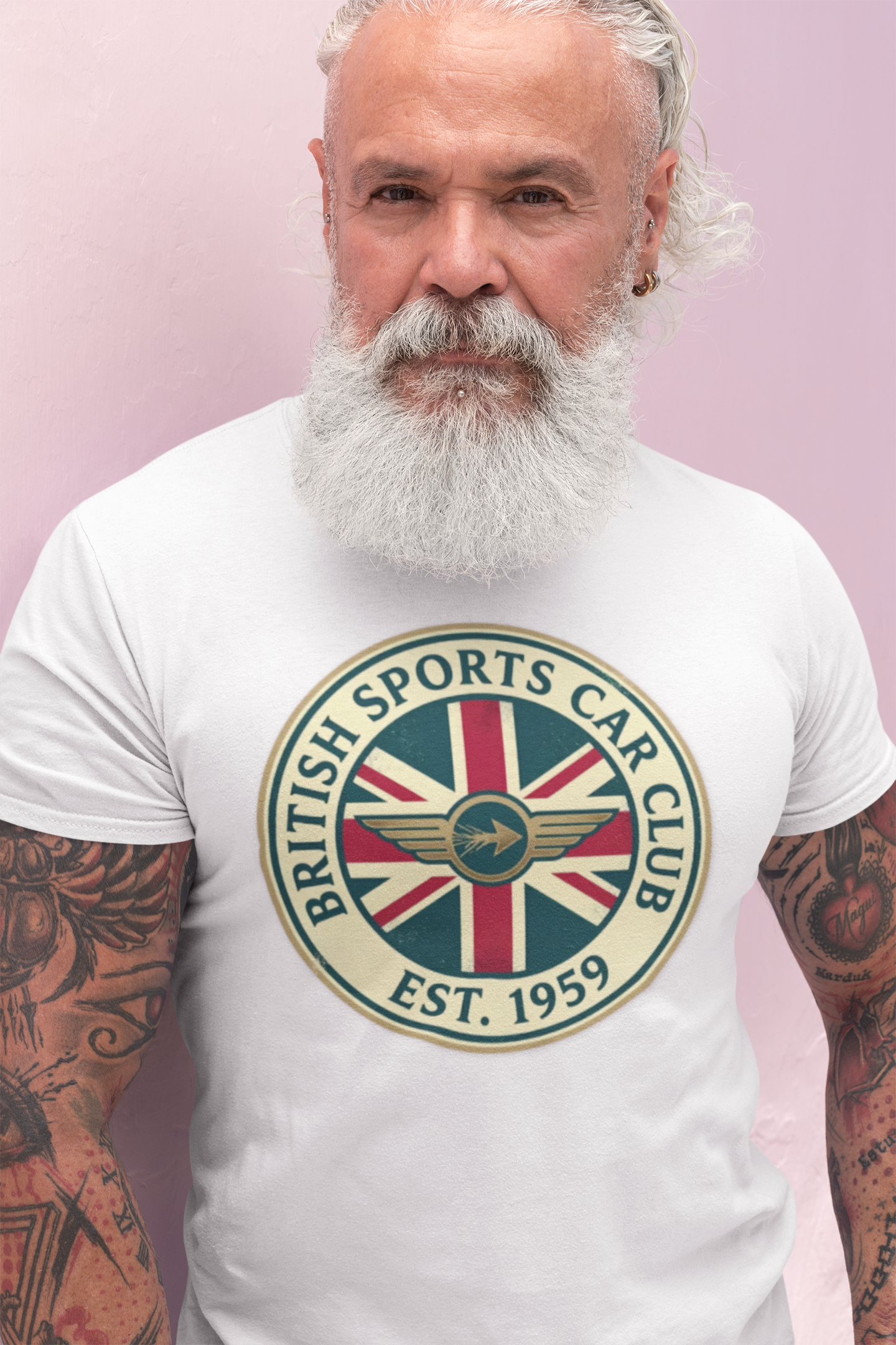 British Sports Car Club Tee | Vintage Badge Gift Shirt