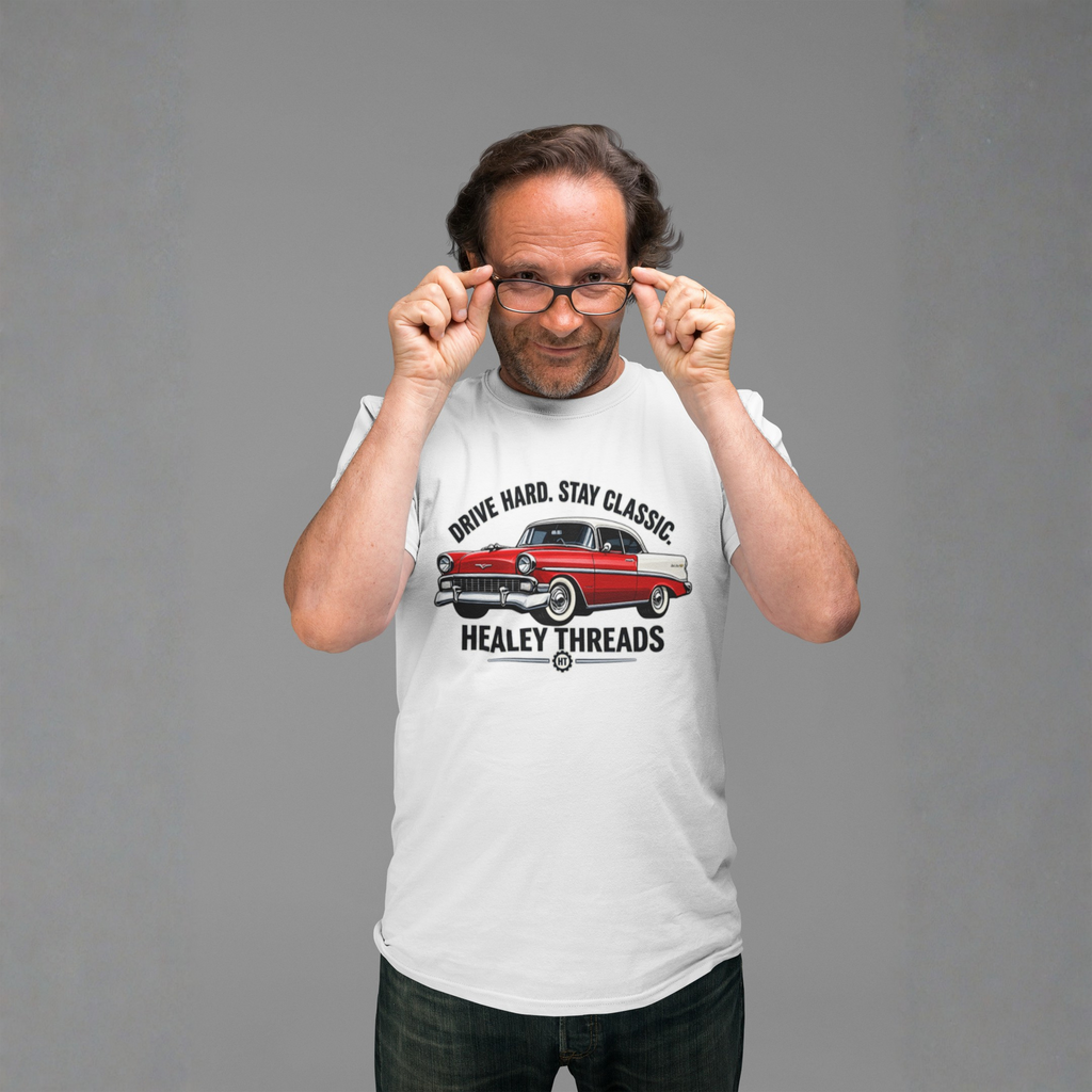 Drive Hard Stay Classic Cruiser Tee | Retro Car Gift