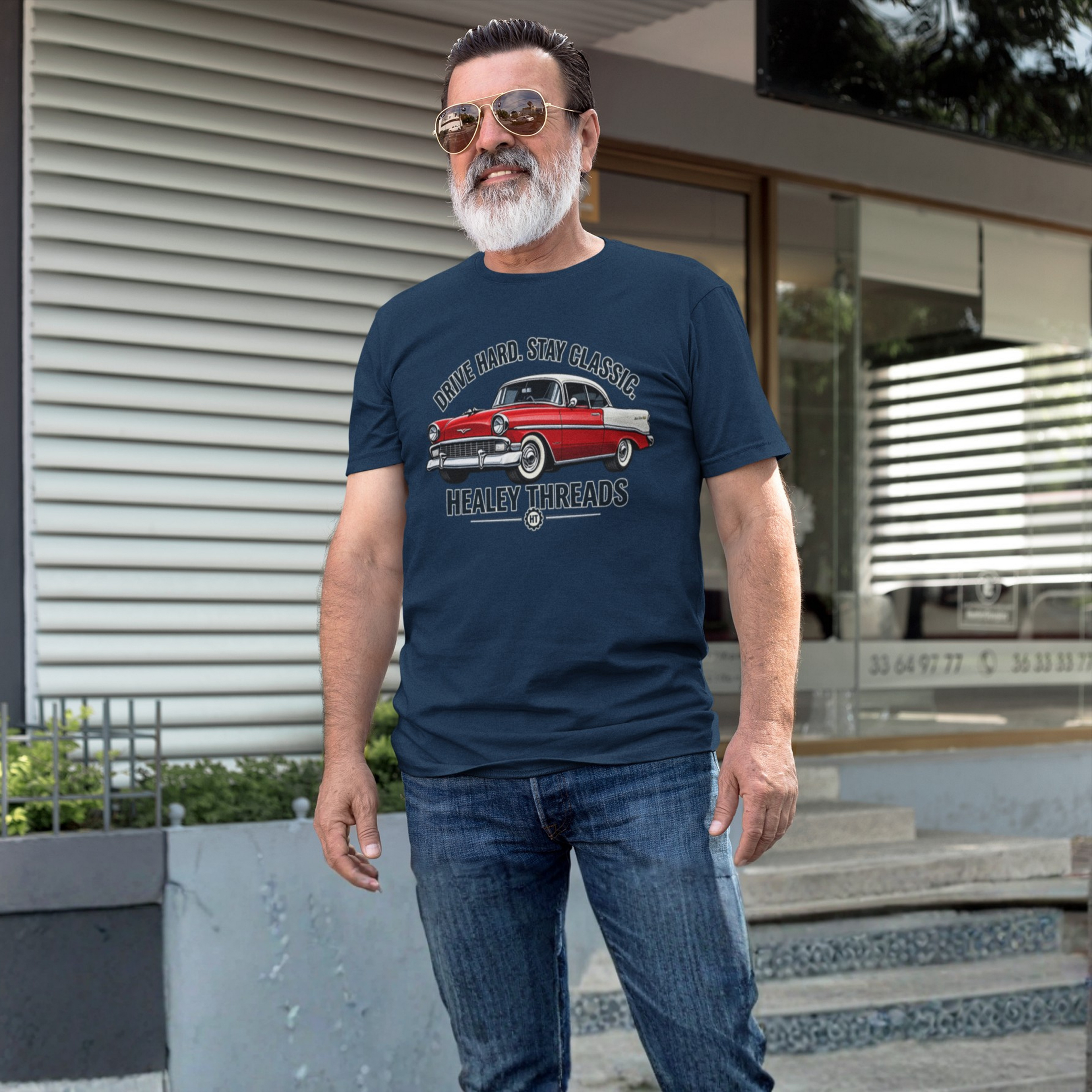 Drive Hard Stay Classic Cruiser Tee | Retro Car Gift