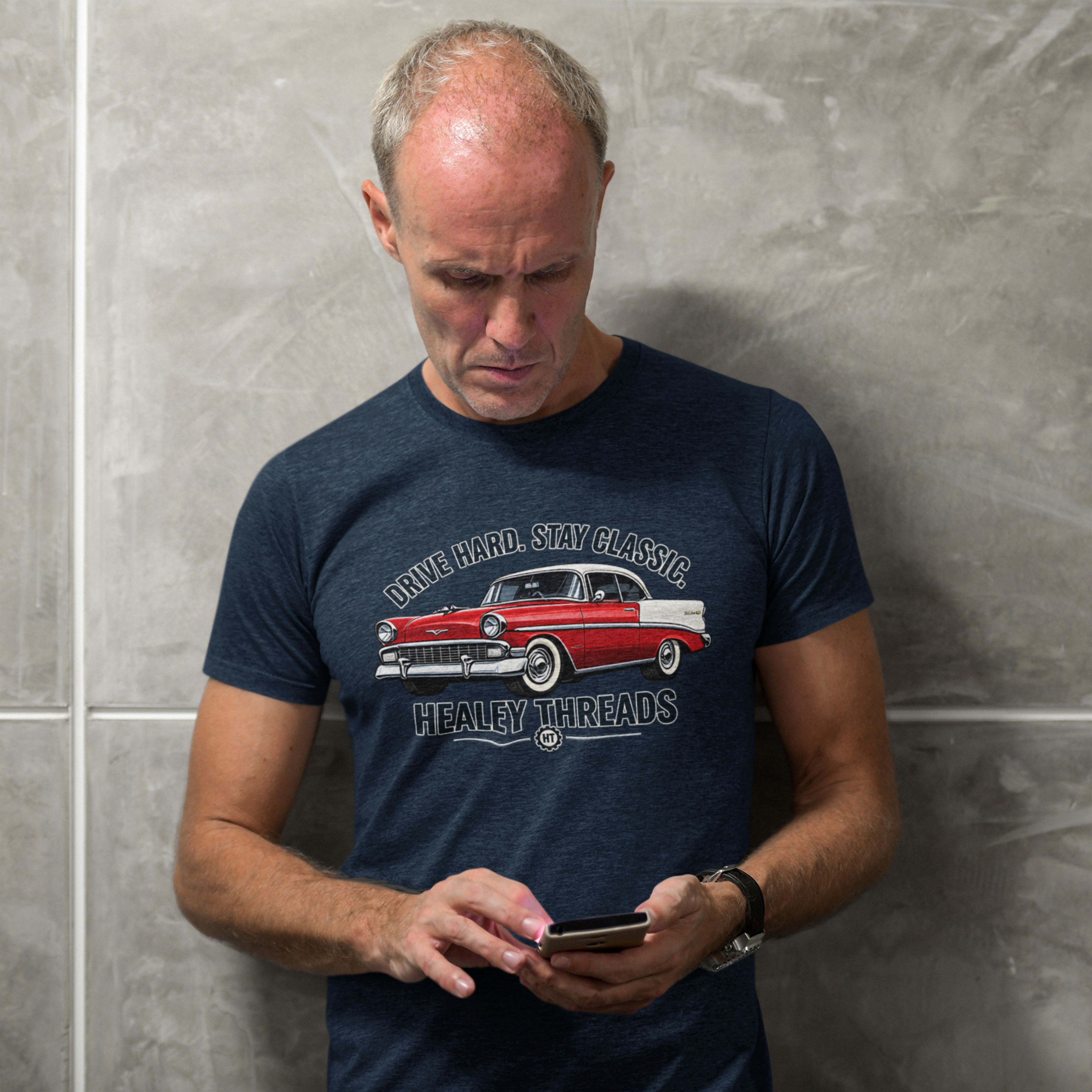 Drive Hard Stay Classic Cruiser Tee | Retro Car Gift